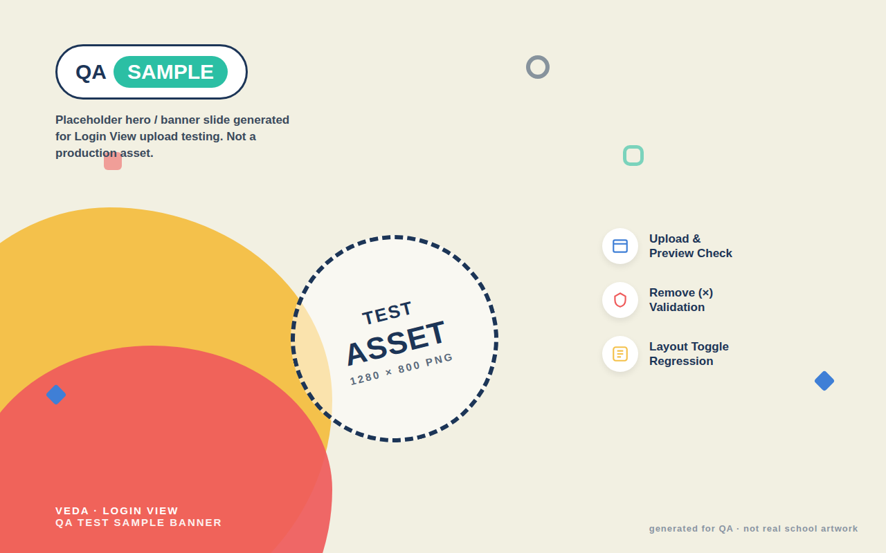 QA Test Slide - Login Page Banner (safe to remove)