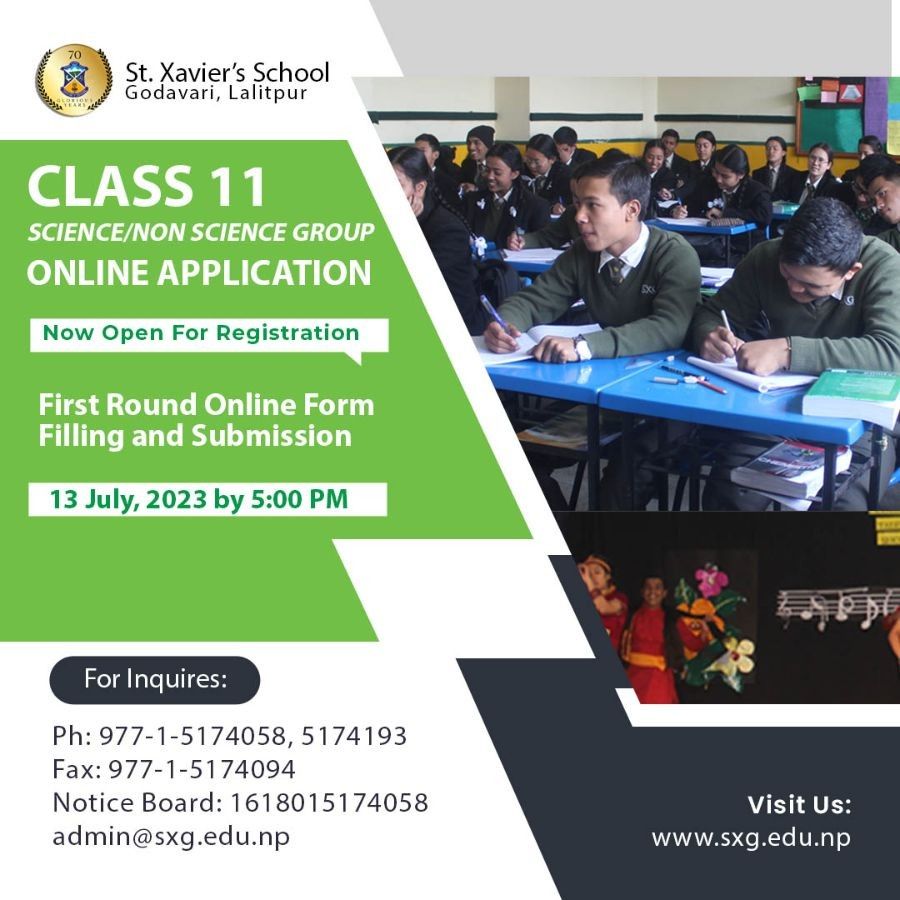Class 11 New Admission Process 2080 BS
