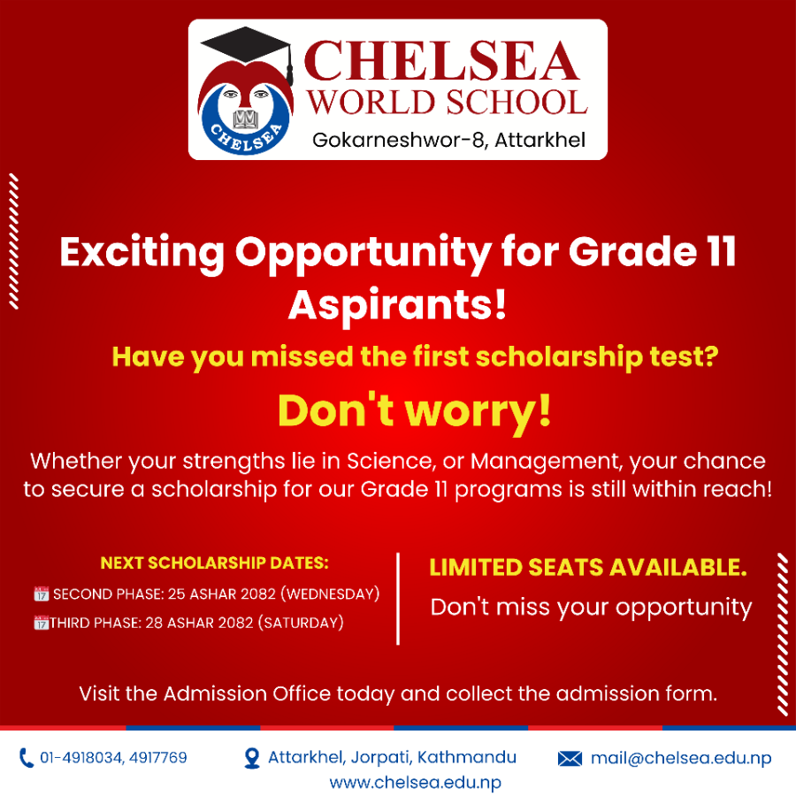 Scholarship Test 2082