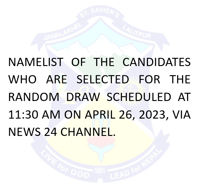 Class 1 Admission Notice 2023-2024 (2080 B.S.)