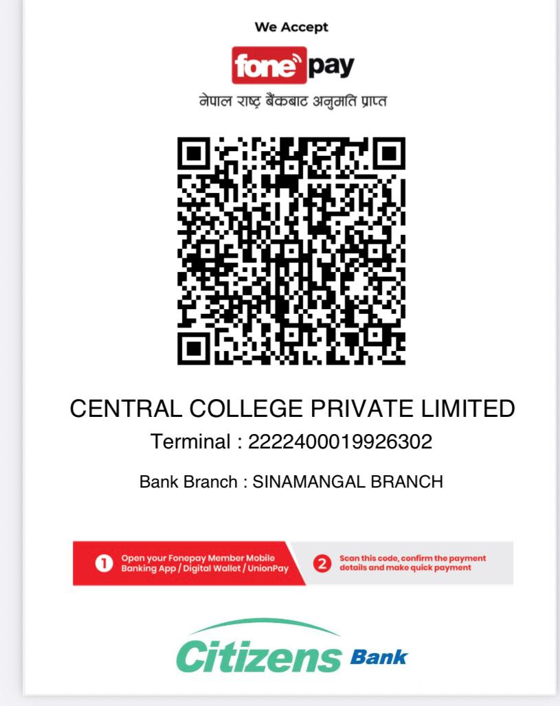 Regarding payment through Citizen Bank QR