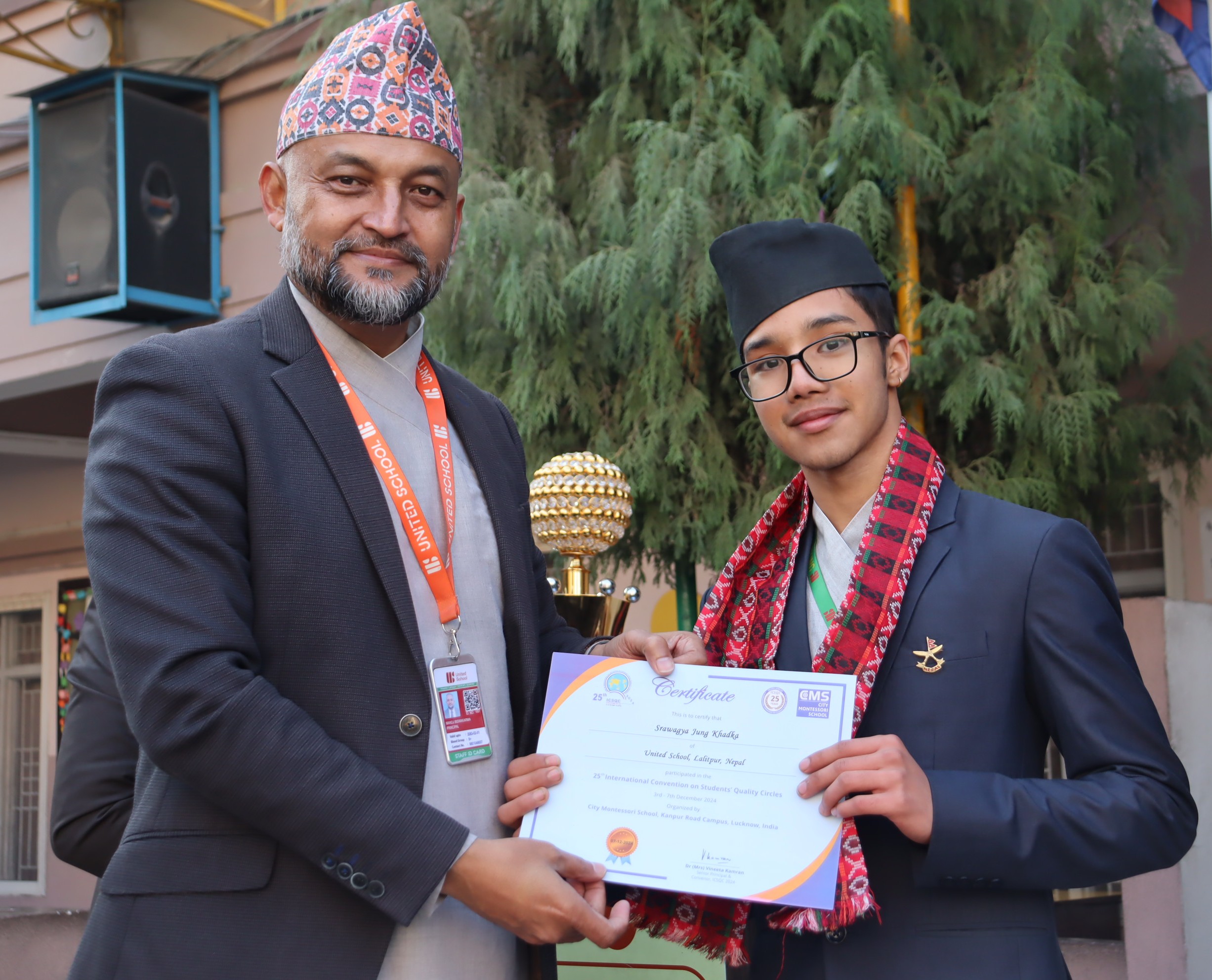 Newton from Class 9 Wins ICQSC 2081 Award in Lucknow