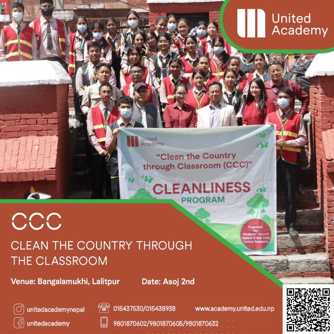 Clean the Country Through the Classroom (CCC), United Academy's Nature & Eco Club Volunteers at the