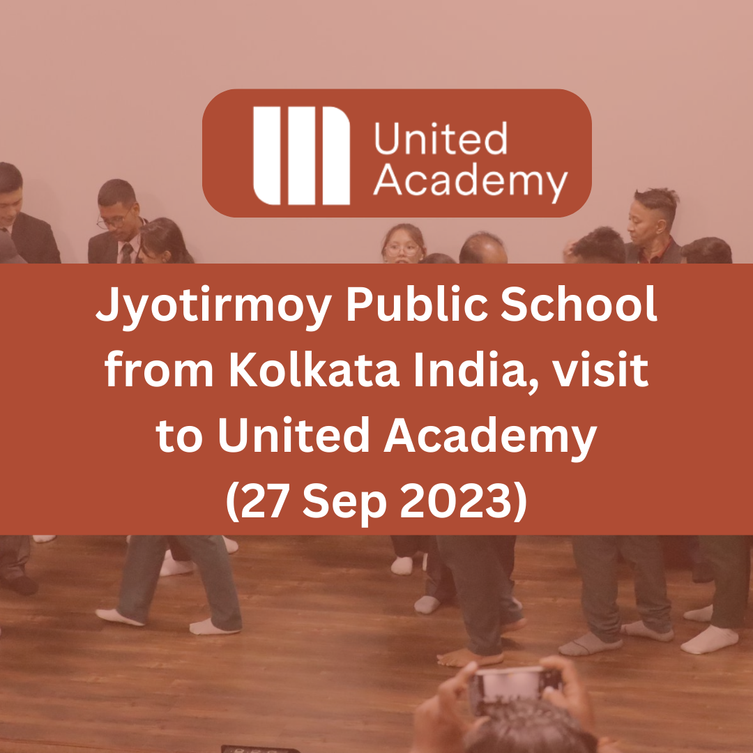Jyotirmoy Public School from Kolkata India, Visit to United Academy