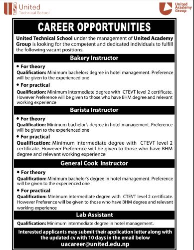 Vacancy Announcement !!!