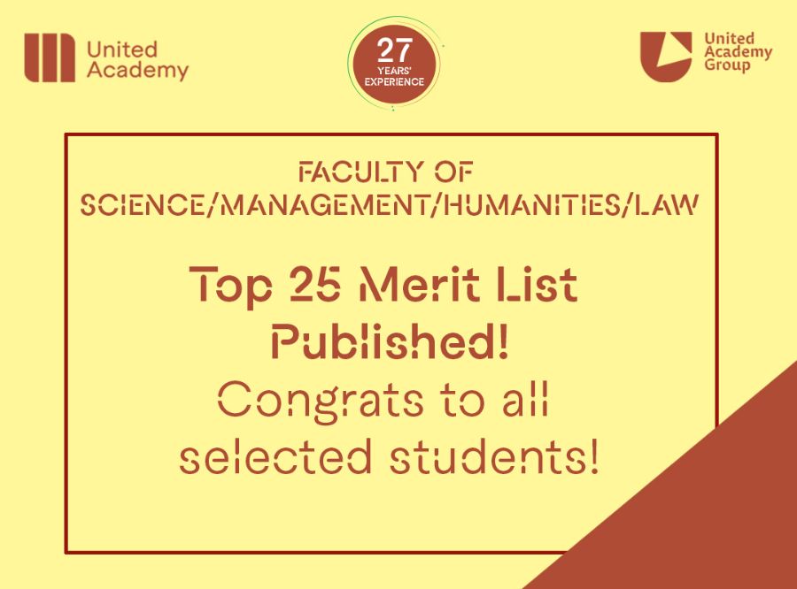 Top 25 Merit List