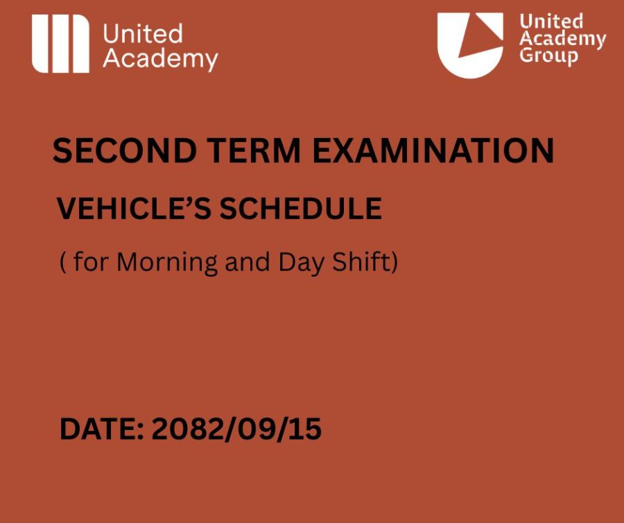 Second Term Exam Vehicle Schedule
