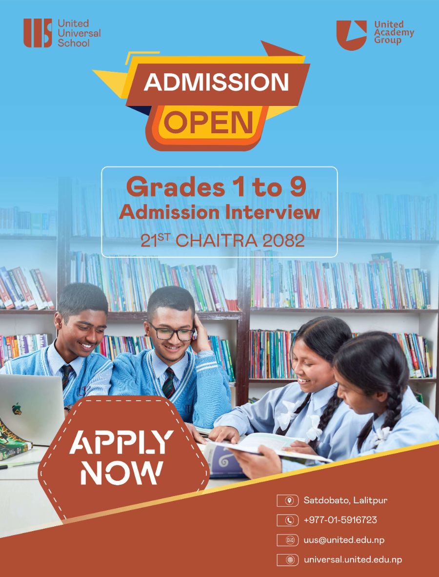 Admission Open for 2083 at United Universal School