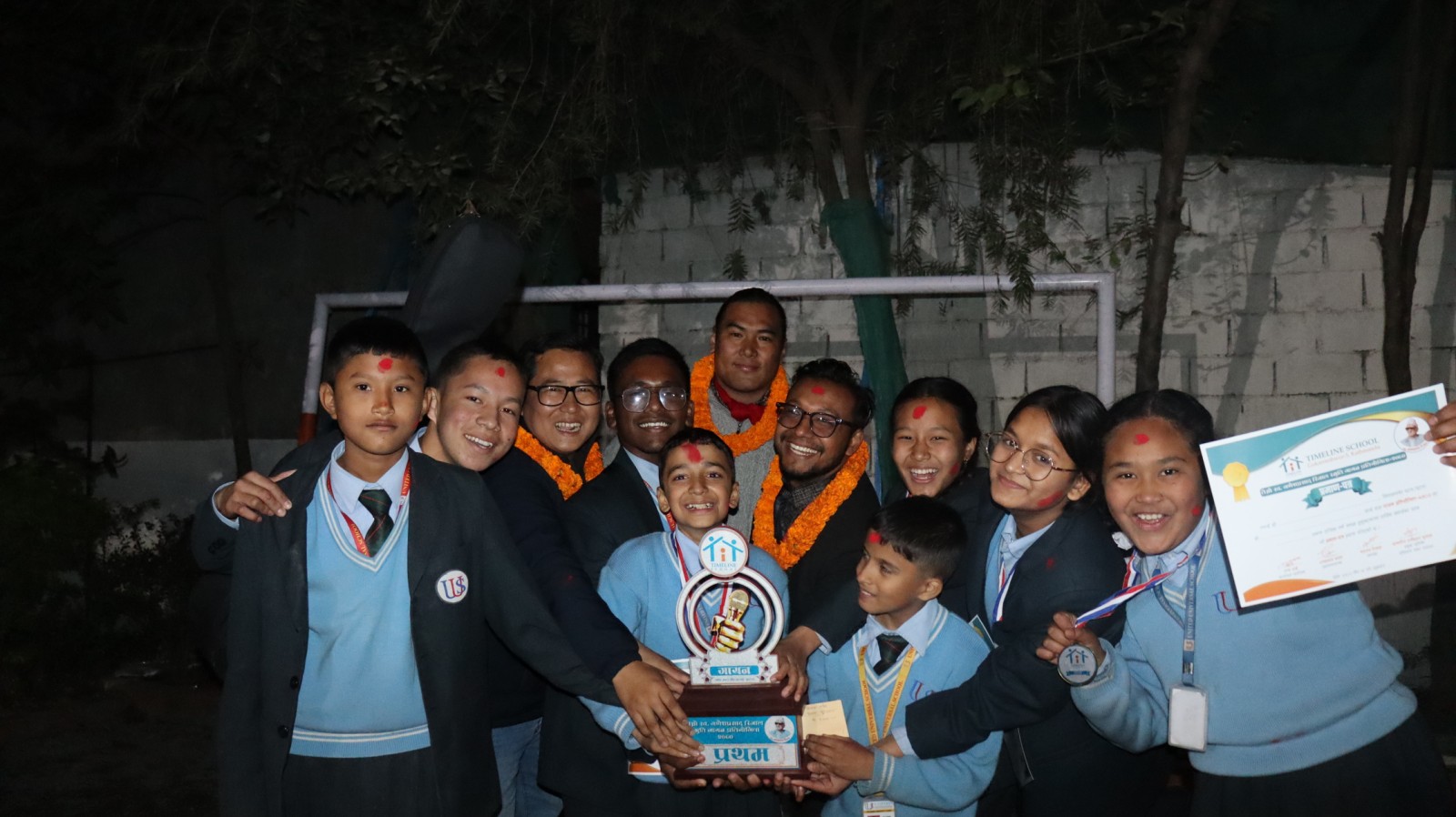 Students from classes 6–9 win the 3rd Ganesh PD Gayan Contest 2080