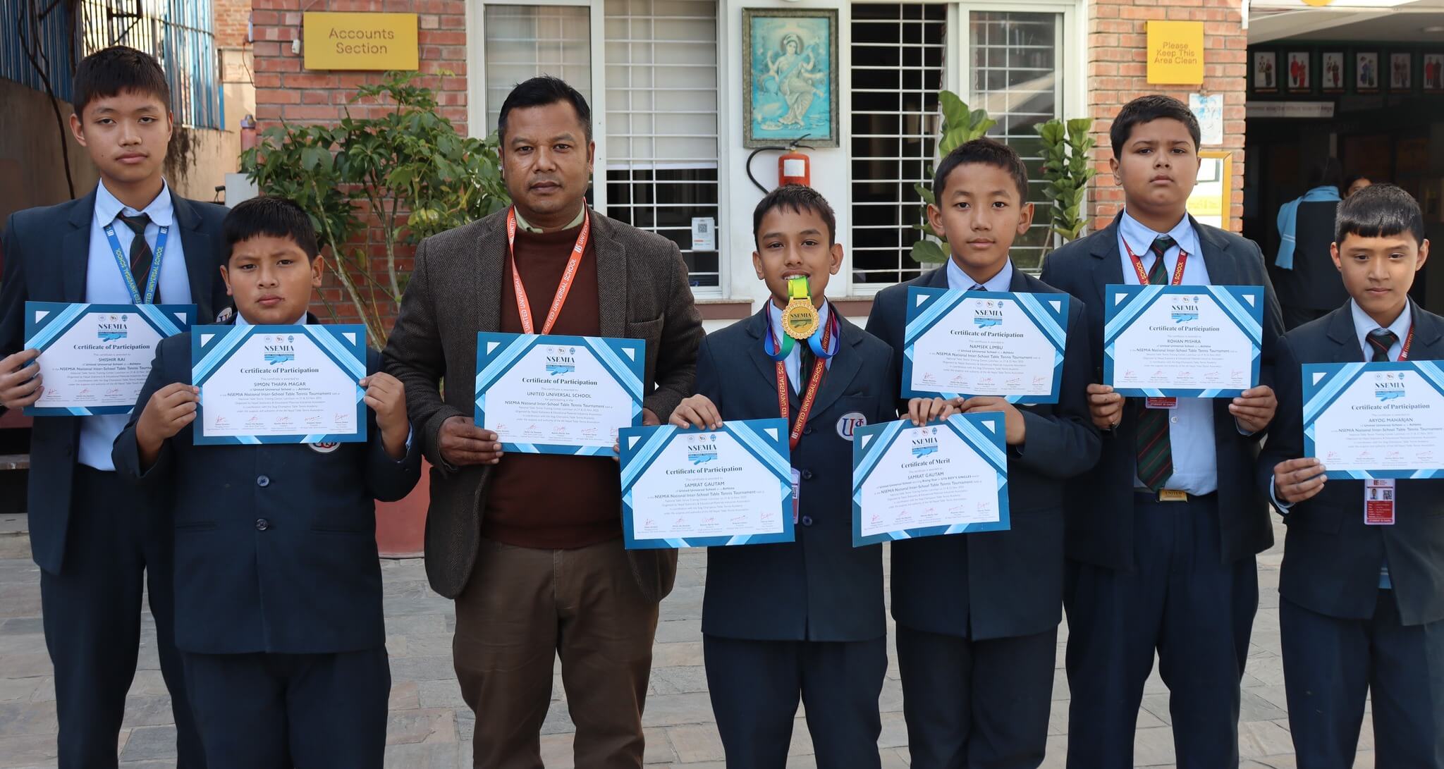 United Universal School at NSEMIA National Inter-School Table Tennis Tournament