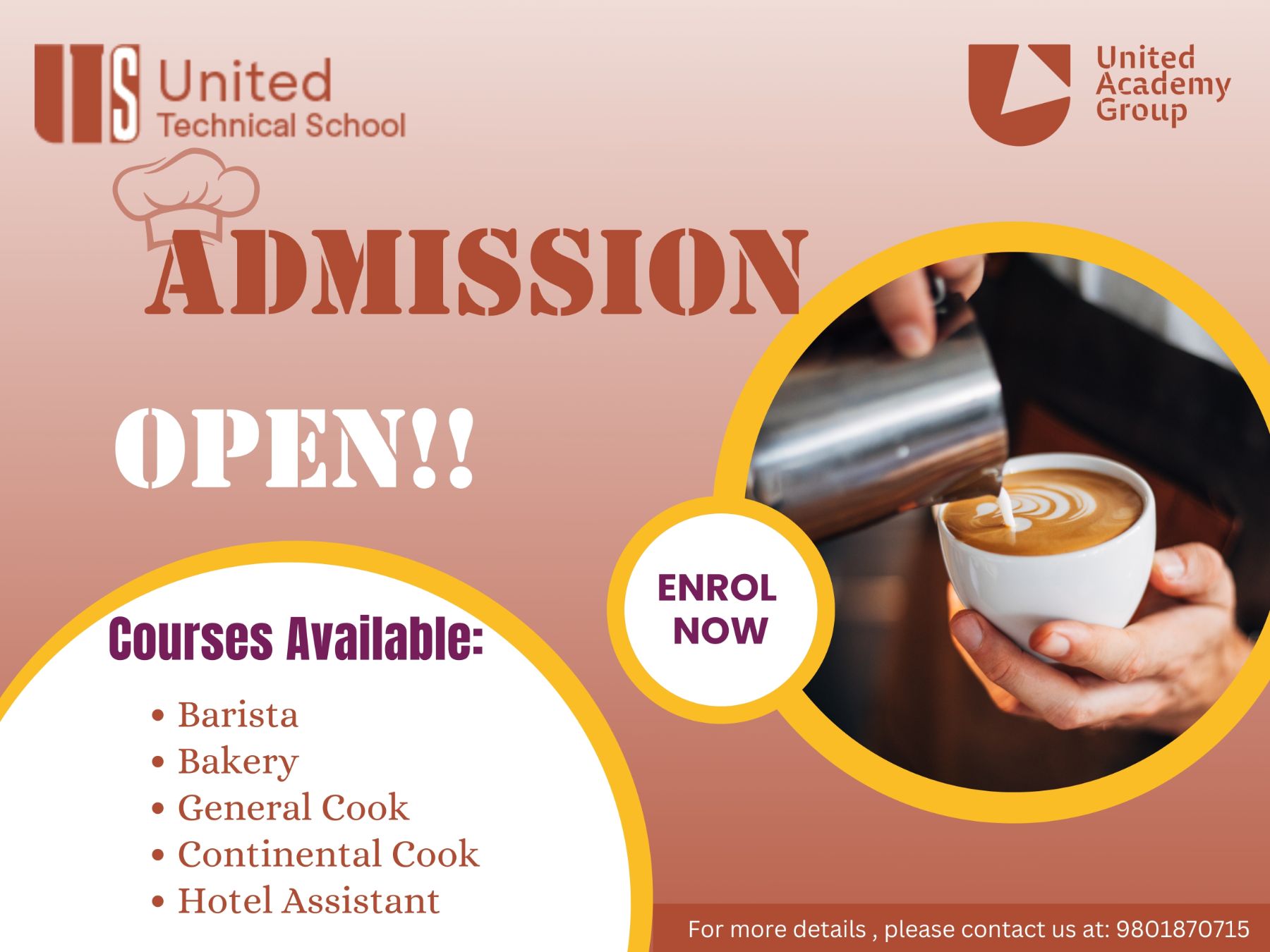 UAG- Admission Open at United Technical School!