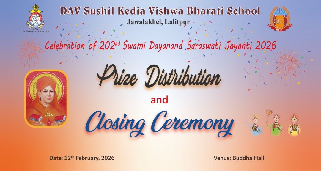 Celebration of 202nd Swami Dayanand  Saraswati Jayanti, 2026 Prize Distribution and Closign Ceremony