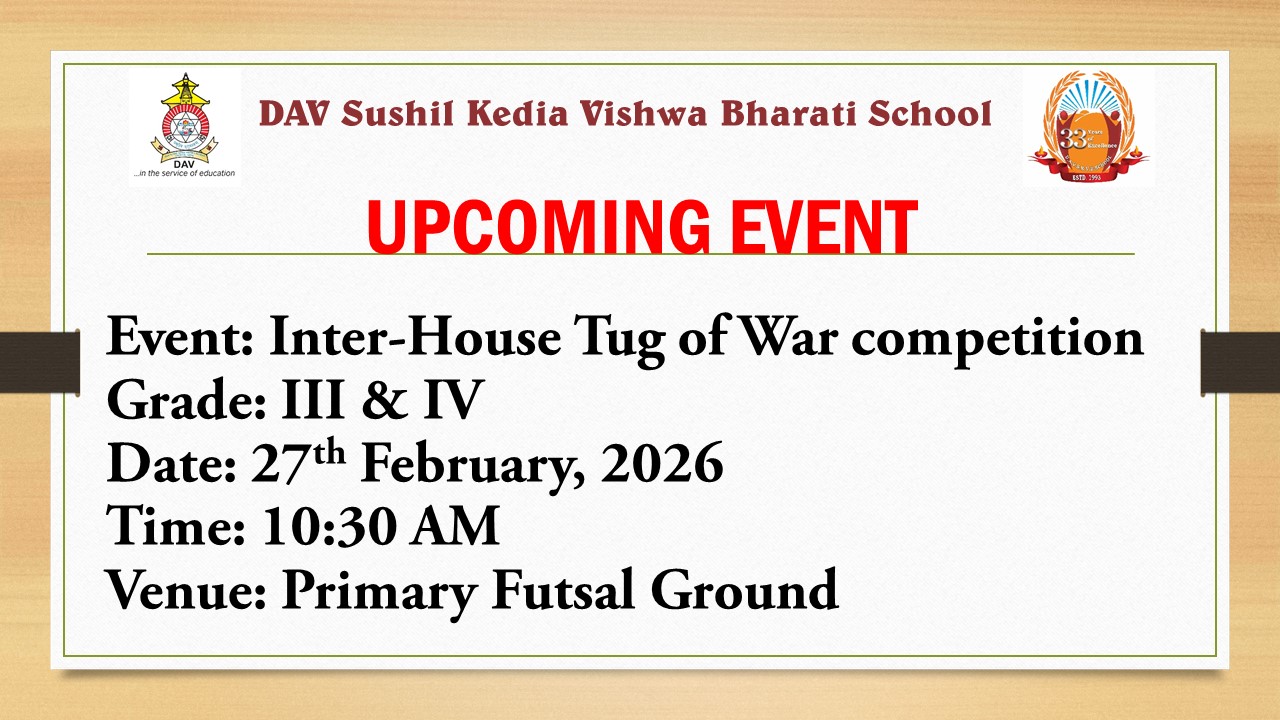 Inter-House Tug of War competition Grade III and IV 27th February, 2026