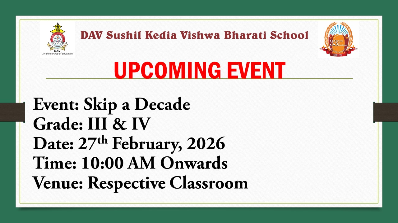 Skip a Decade  Grade III and IV 27th February, 2026