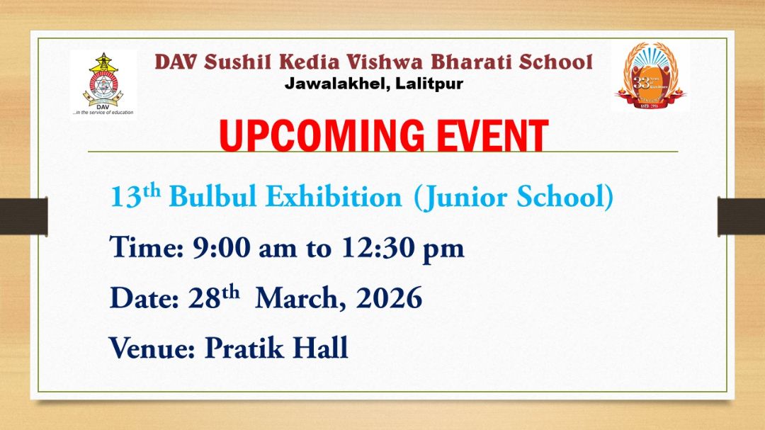 13th Bulbul Exhibition (Junior School)