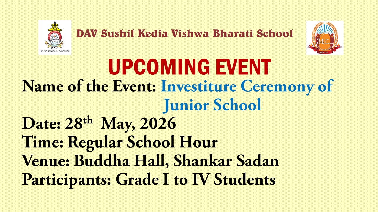 Investiture ceremony of Junior school