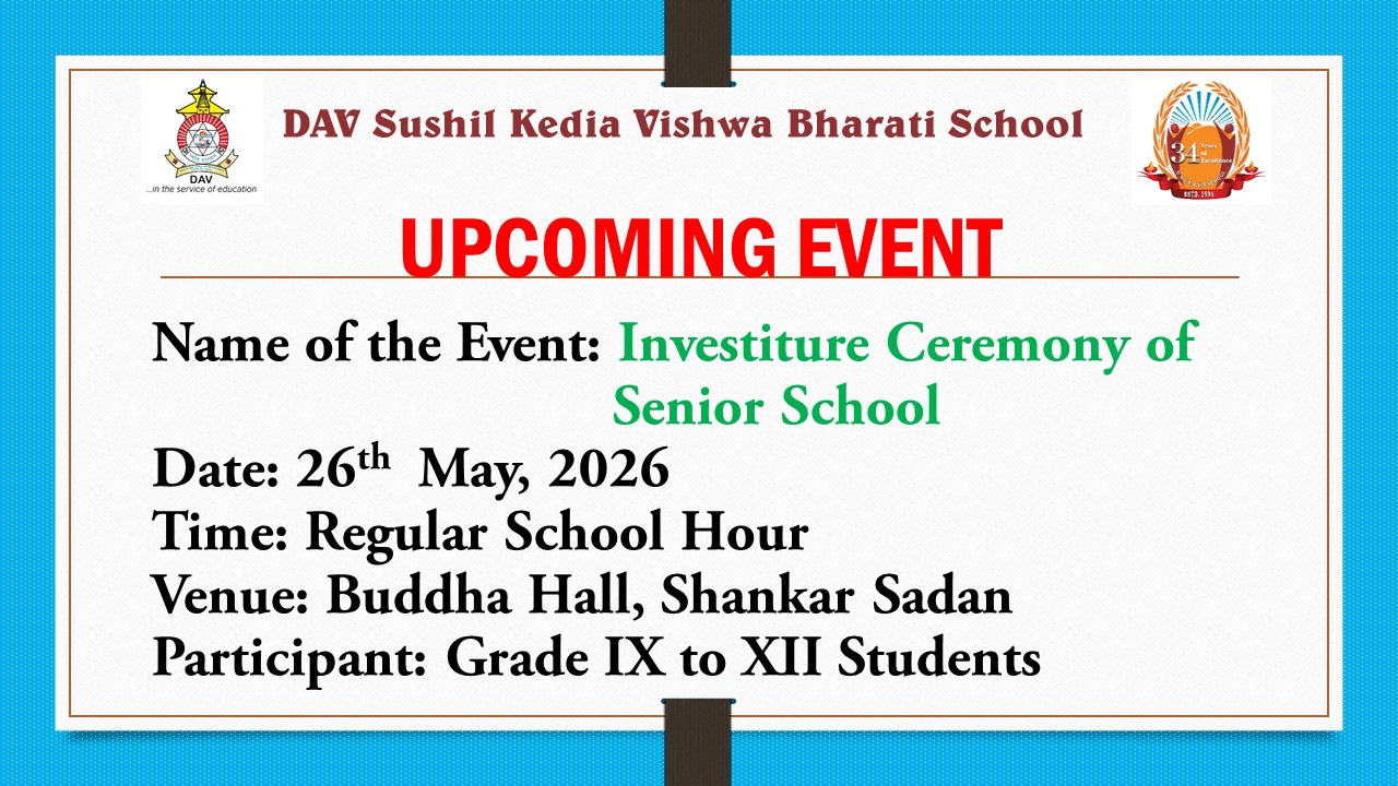 Investiture ceremony of senior school