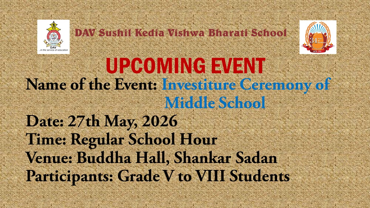 Investiture ceremony of Middle School