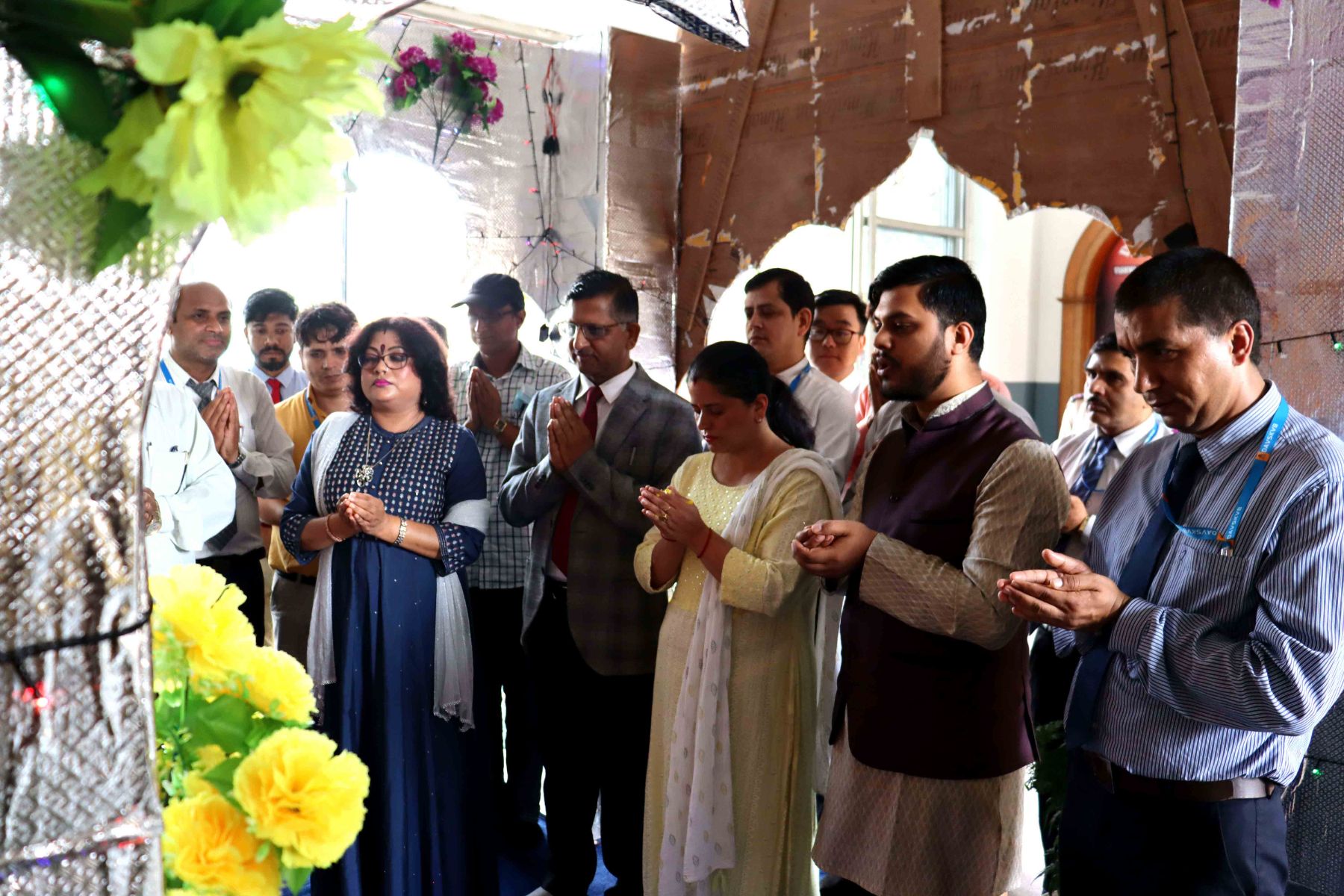 Floral Homage and Prashad Distribution Ceremony