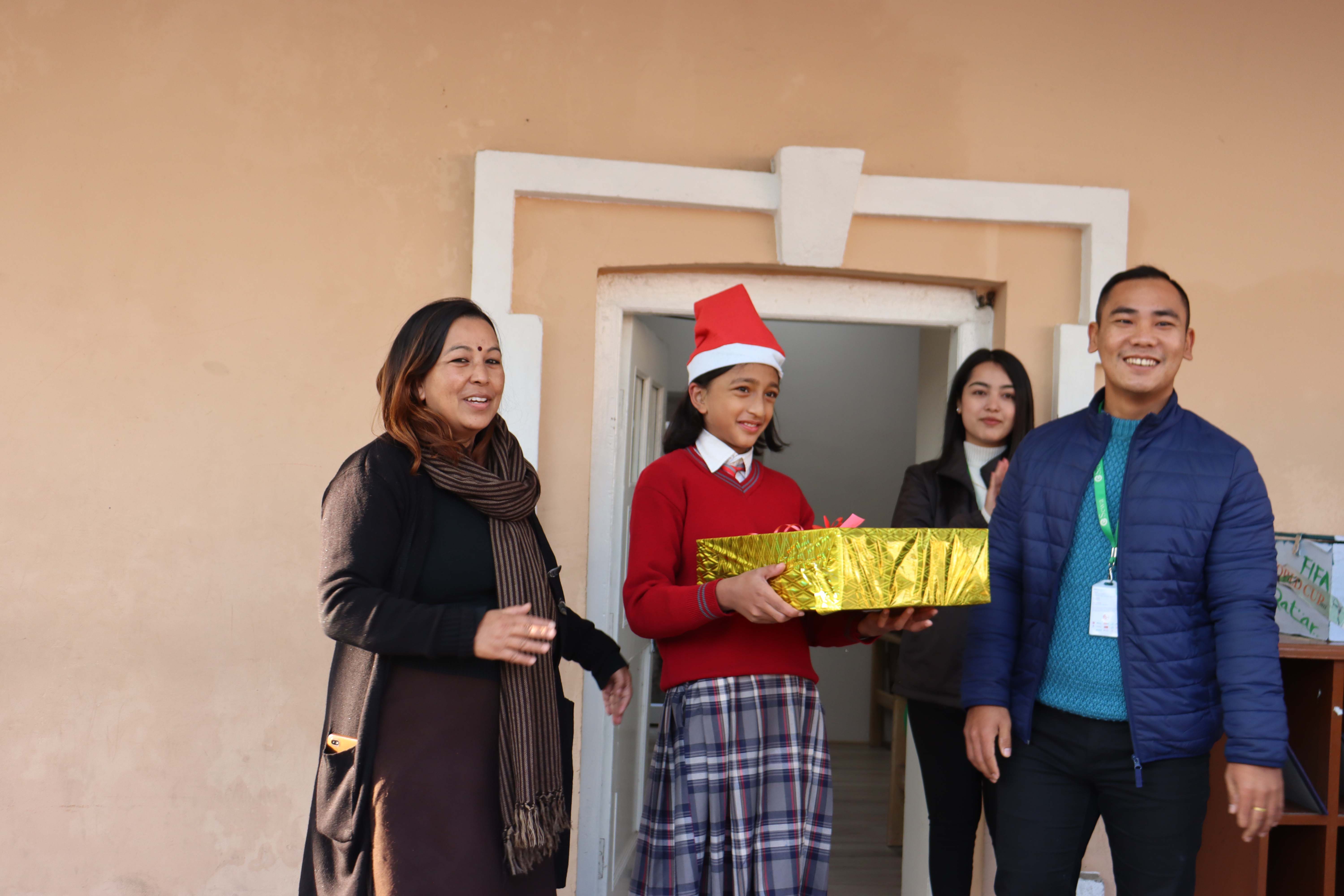 E-sewa Appeared as a Secret Santa Claus at DAV