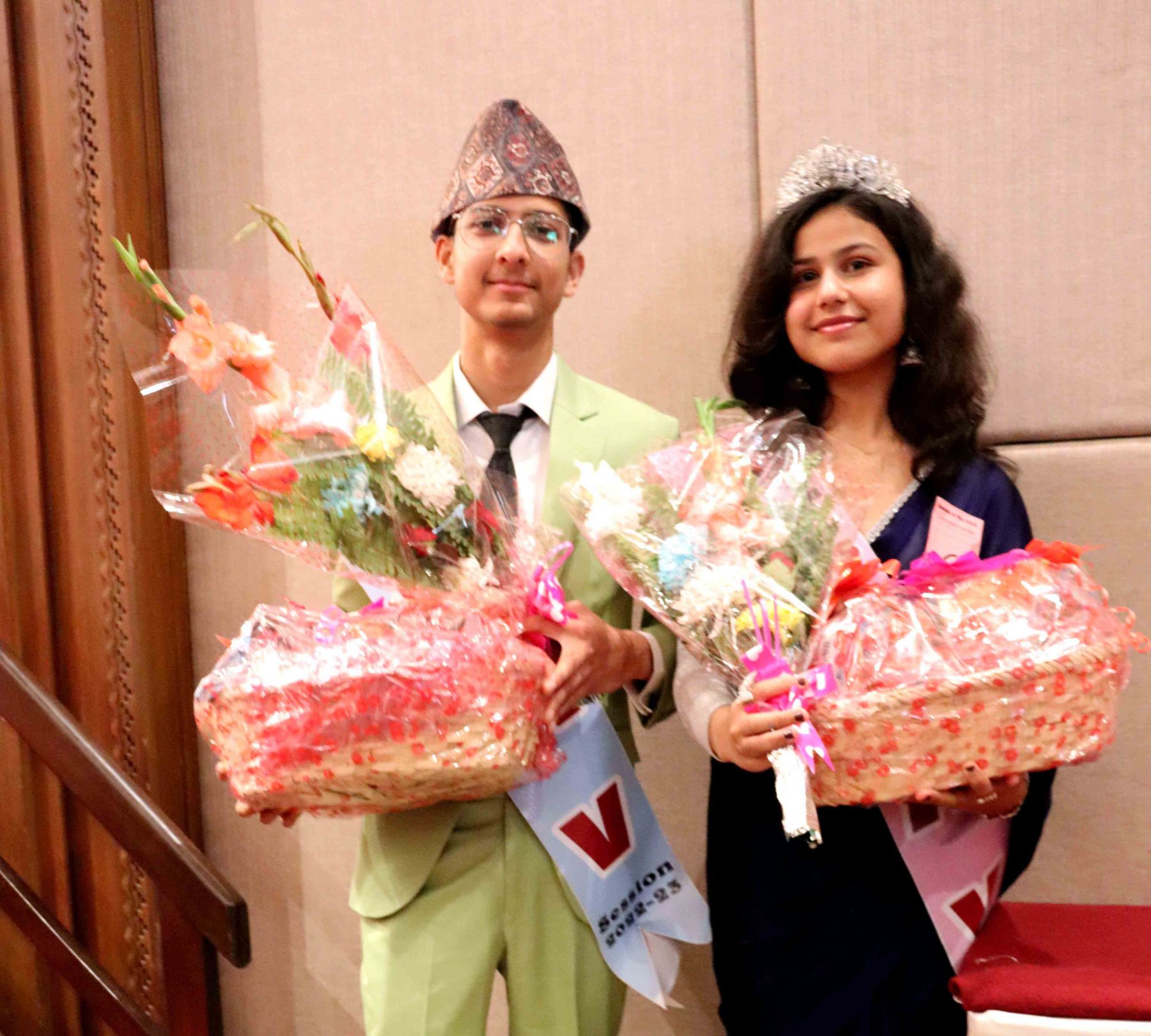 Harsh Vardan and Bhumika Crowned with Mr. and Miss DAV Title-2022/23