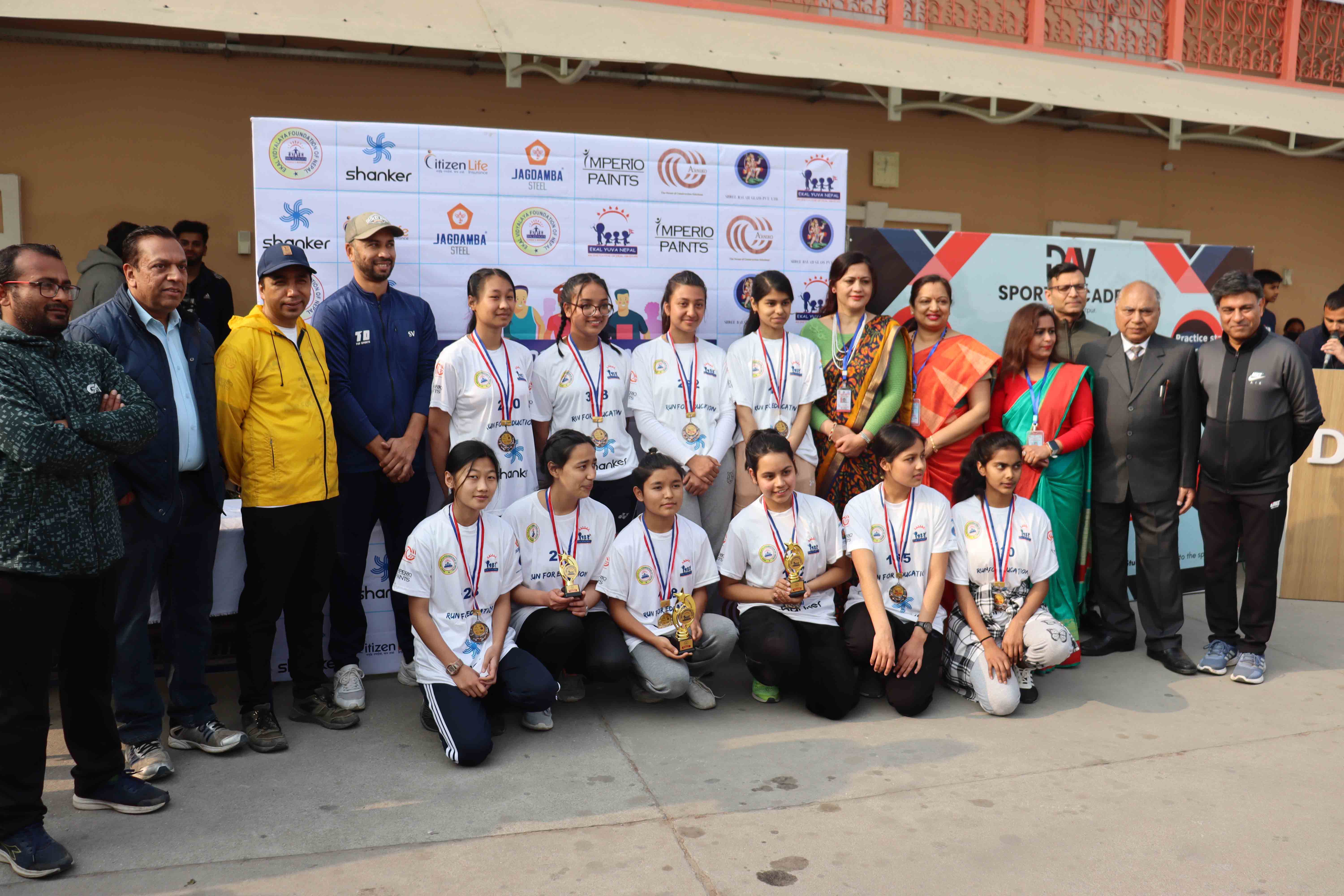 DAV Students Attend a Social Programme, 'Run for Education'