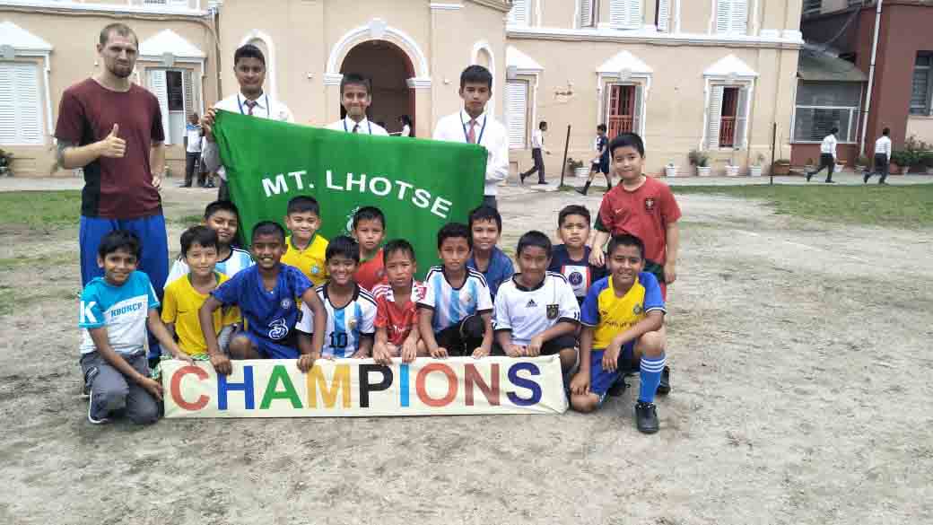Inter House Football Tournament for Grade V and VI Boys
