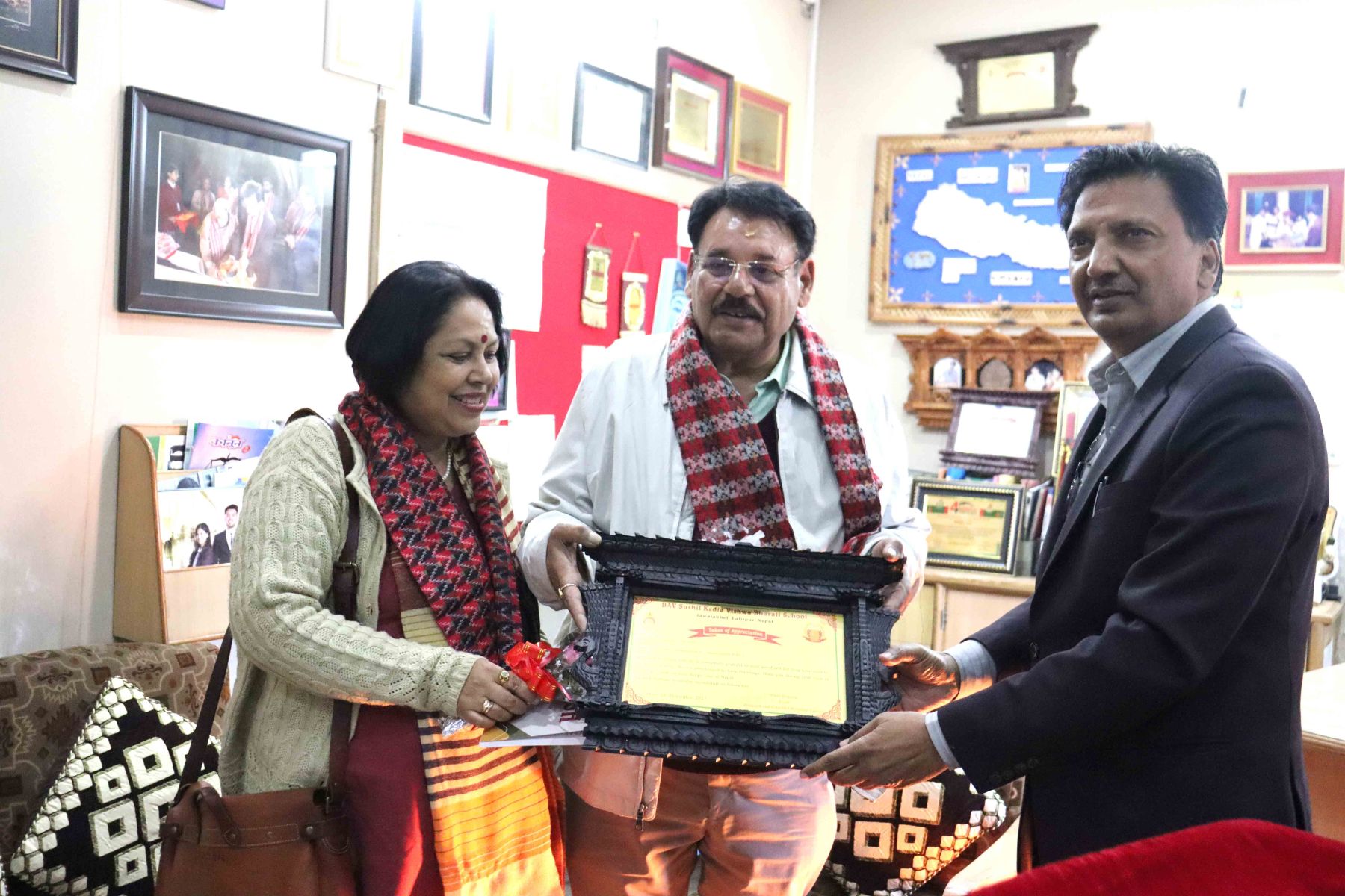 Prof. Jagat Bhushan Nadda Paid a Scholarly Visit to School