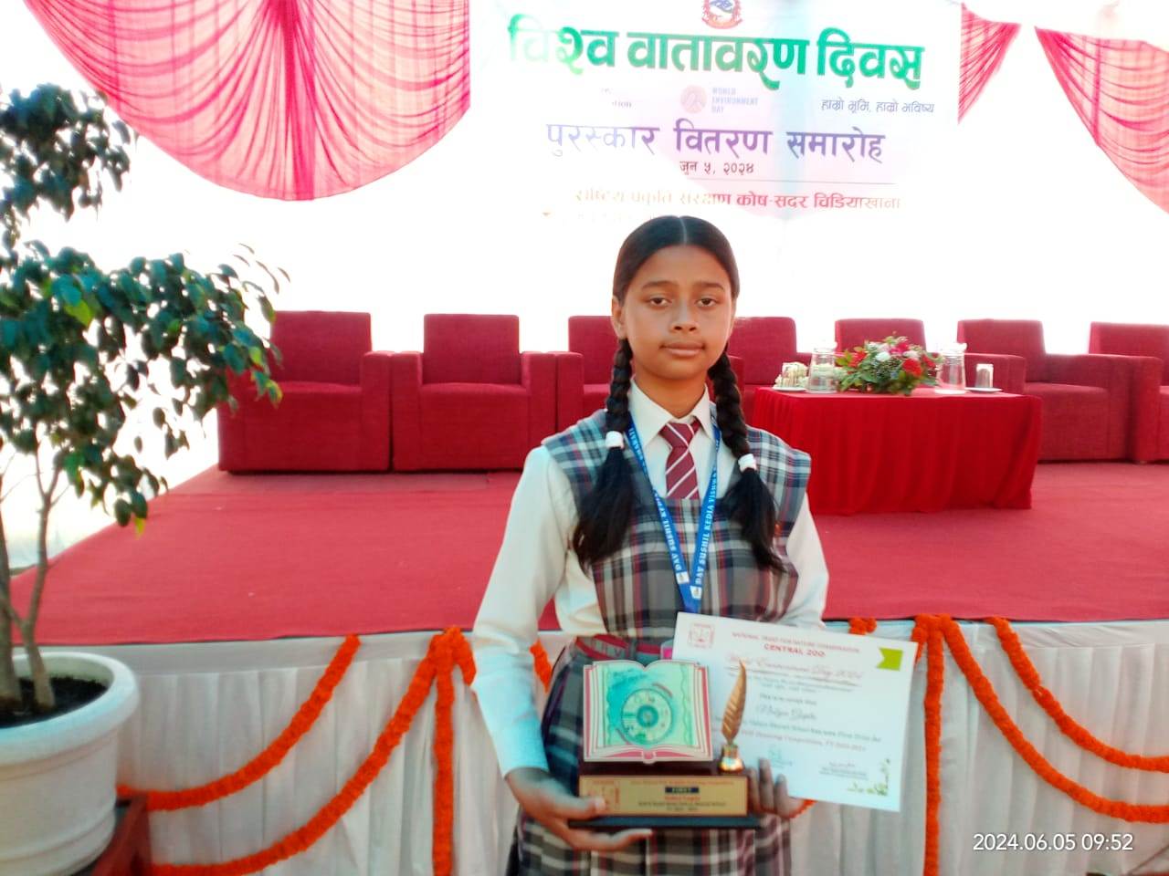 Nabya Gupta Secures First Place in Interschool Art Competition