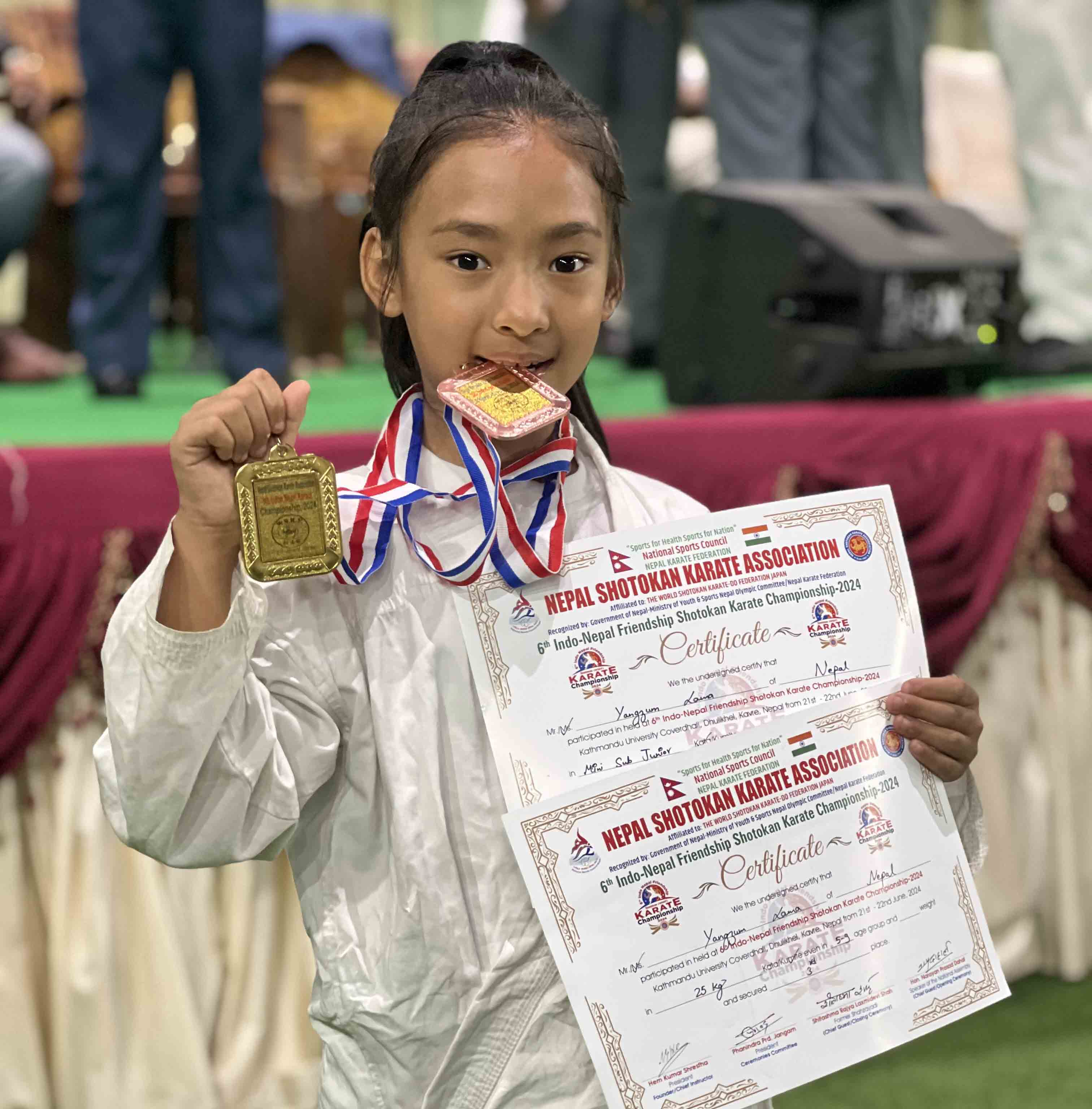 Yangzum Appeared Victorious in 6th Indo-Nepal Karate Championship