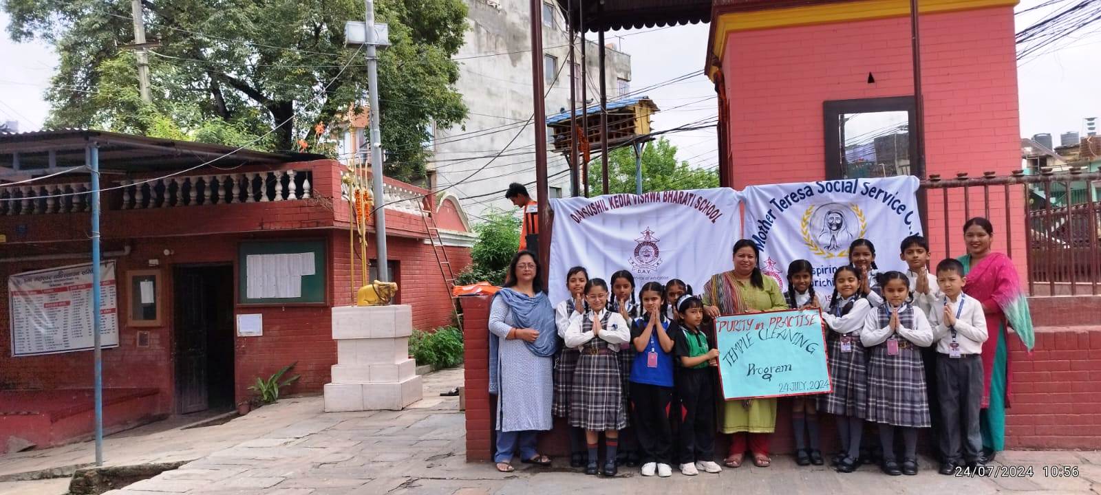 Purity in Practice: Temple Cleaning