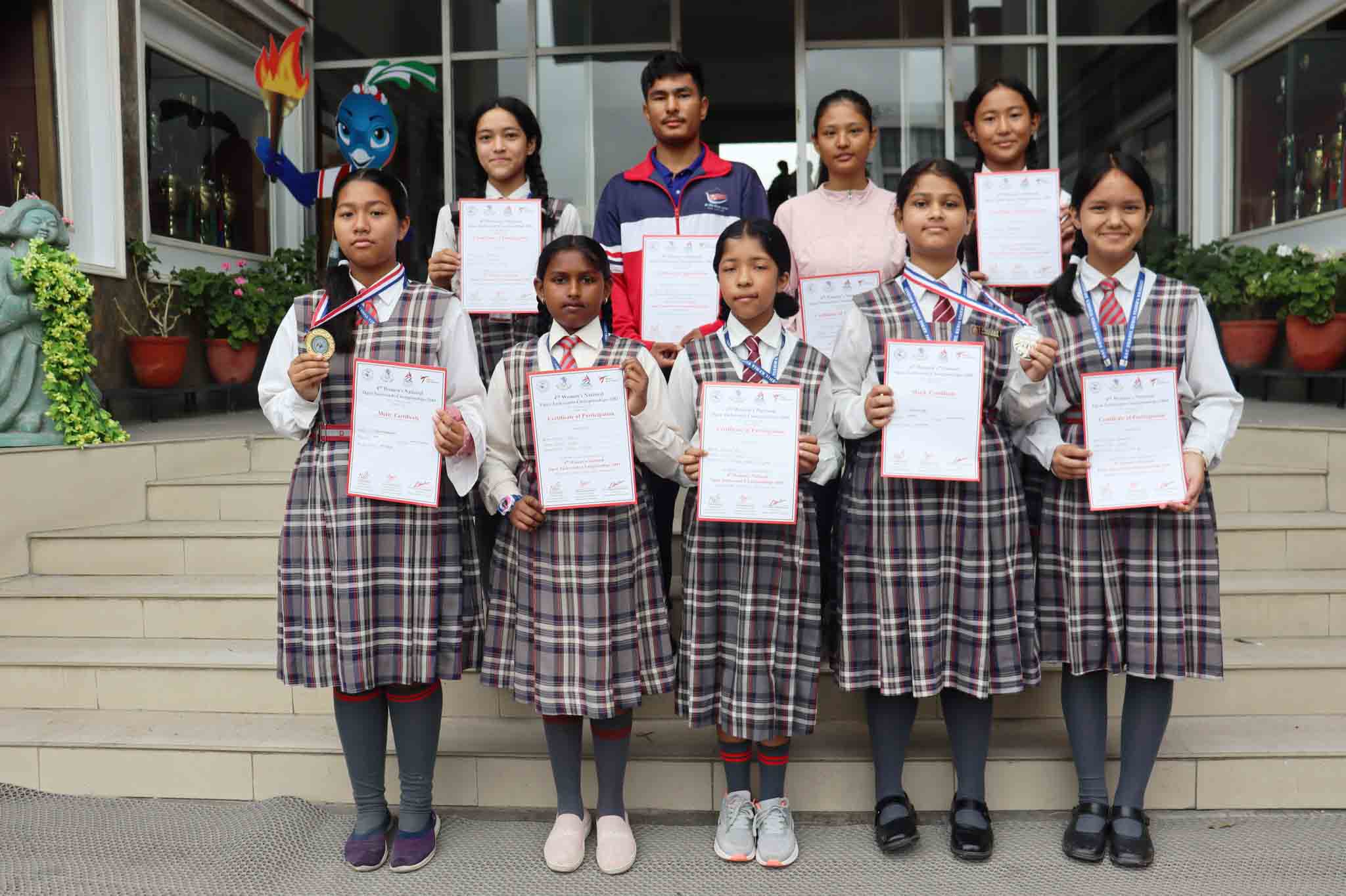 Second and Third Positions in Inter School Badminton Tournament