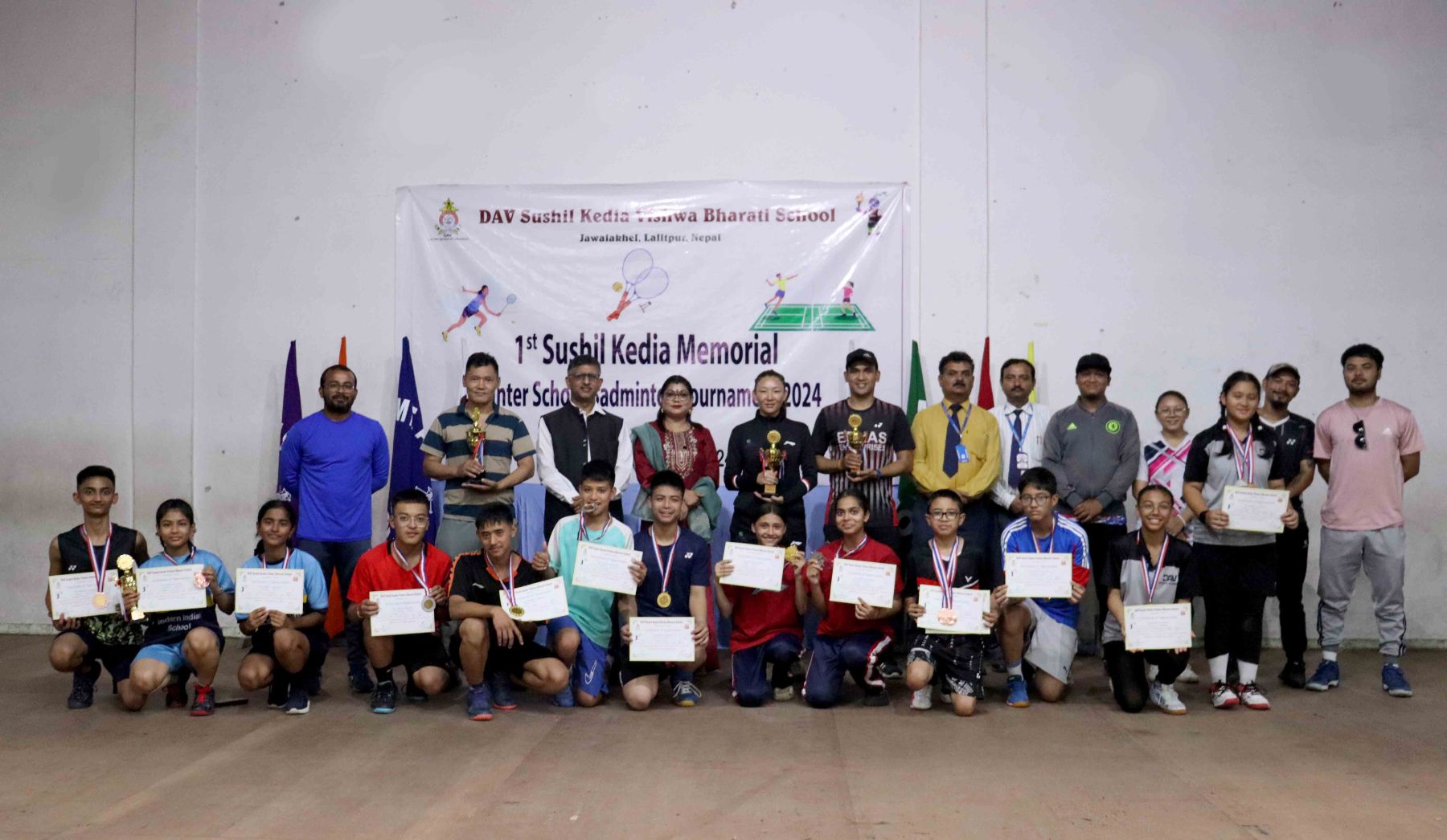 1st Sushil Kedia Memorial Inter School Badminton Tournament