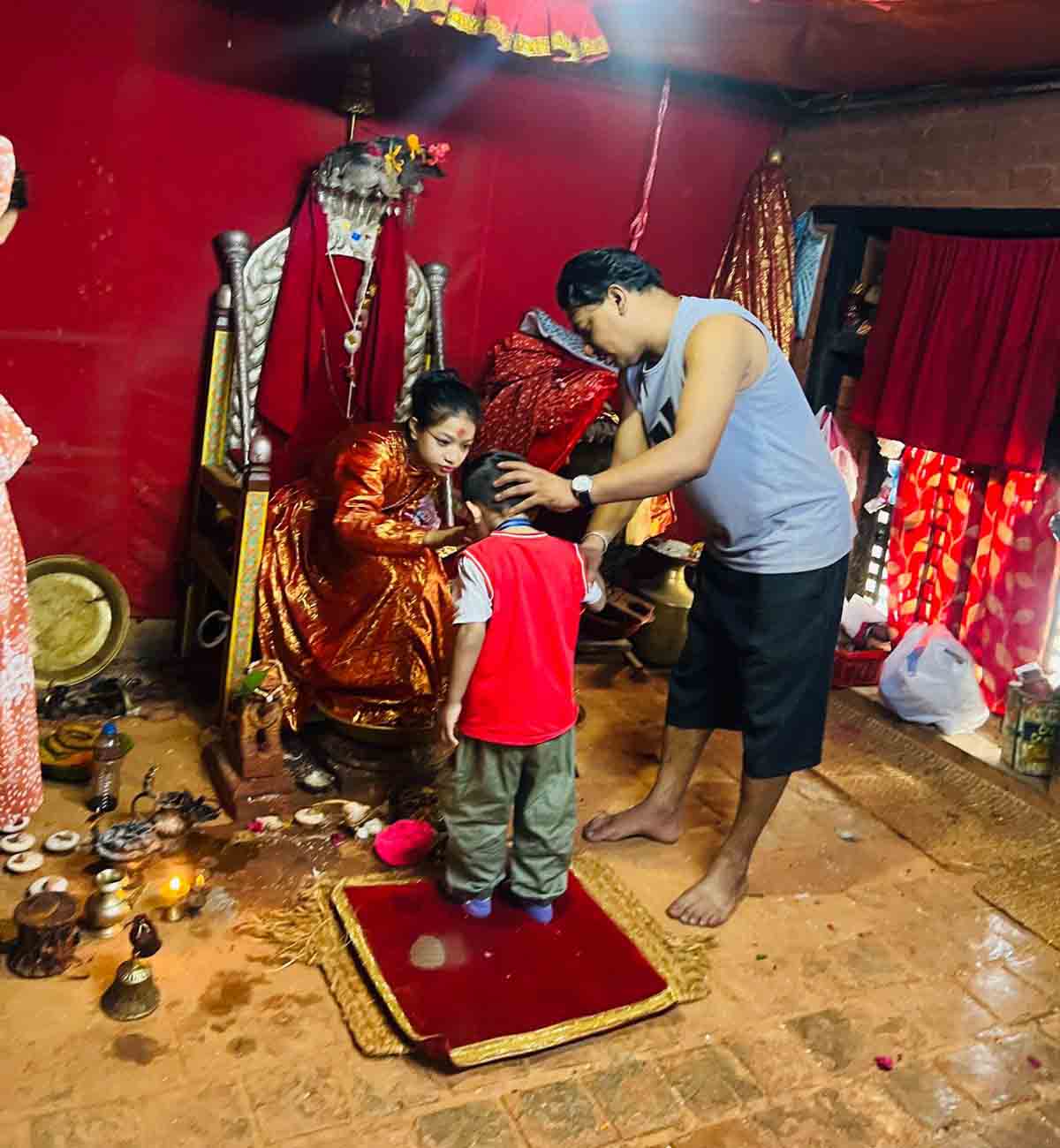 DAV Kindergarten Students Visit Kumari Ghar in Lalitpur