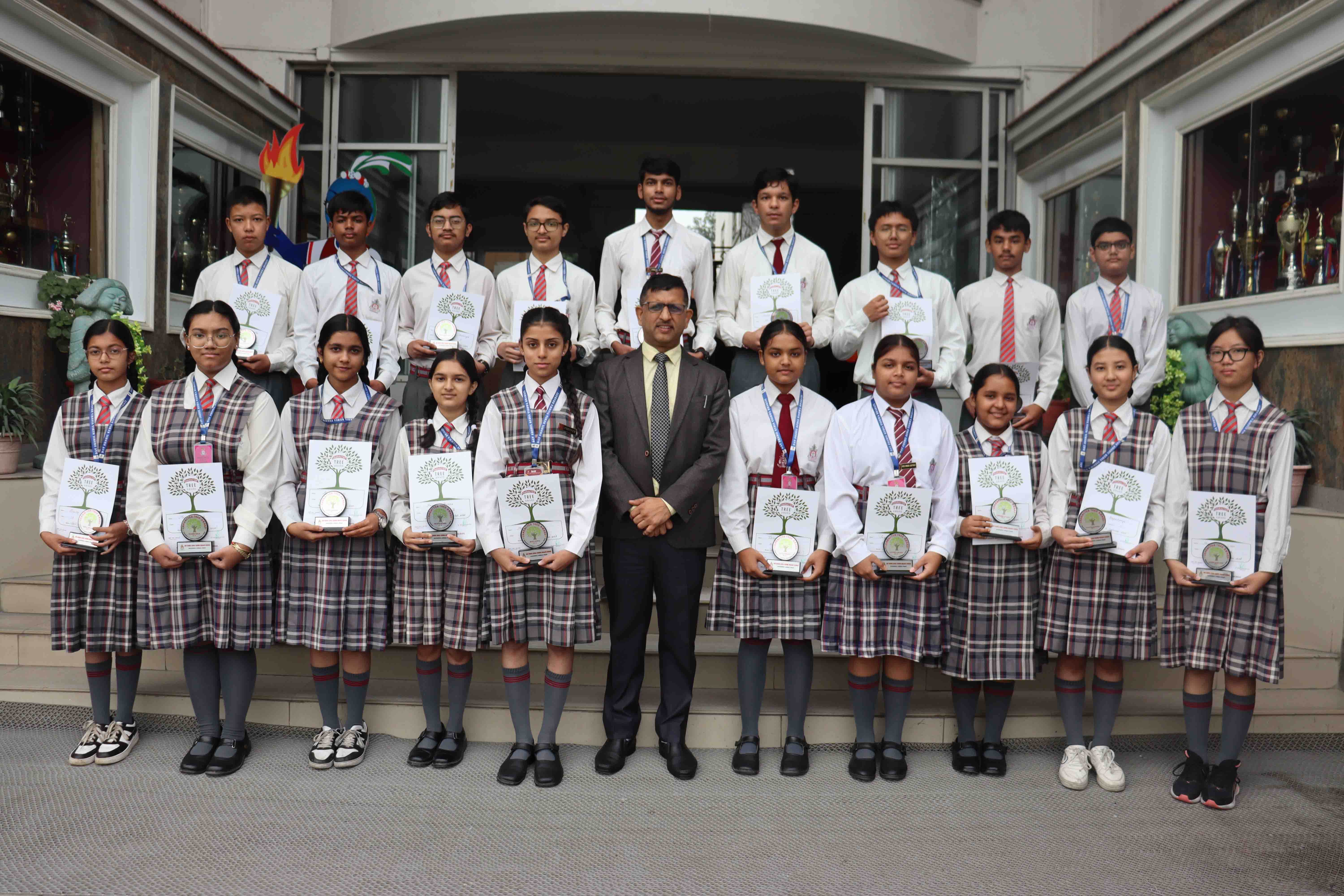 Winners of Character Tree Award of Senior School (Grade IX to XII) Honoured