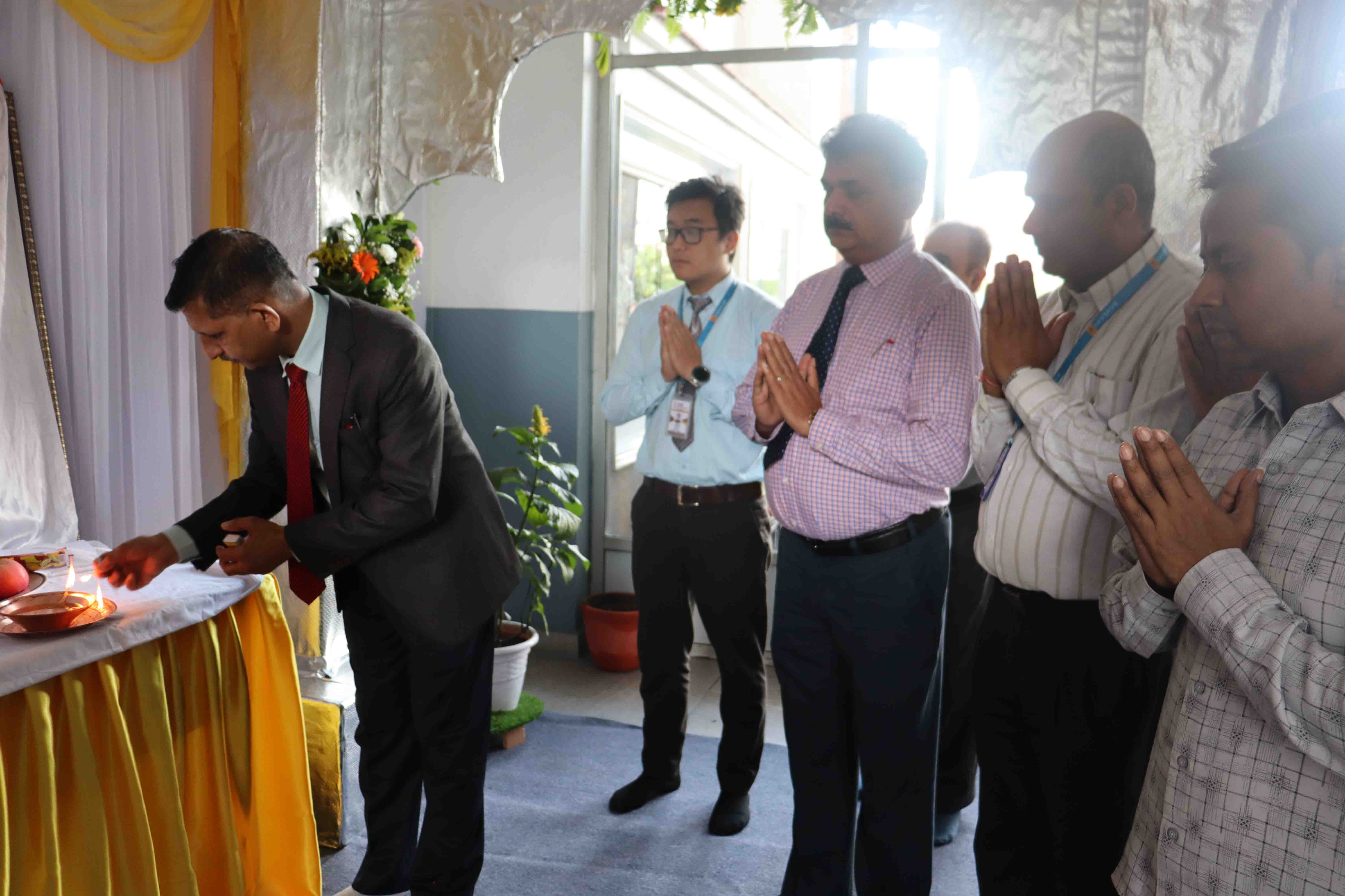 Floral Homage and Prashad Distribution Ceremony