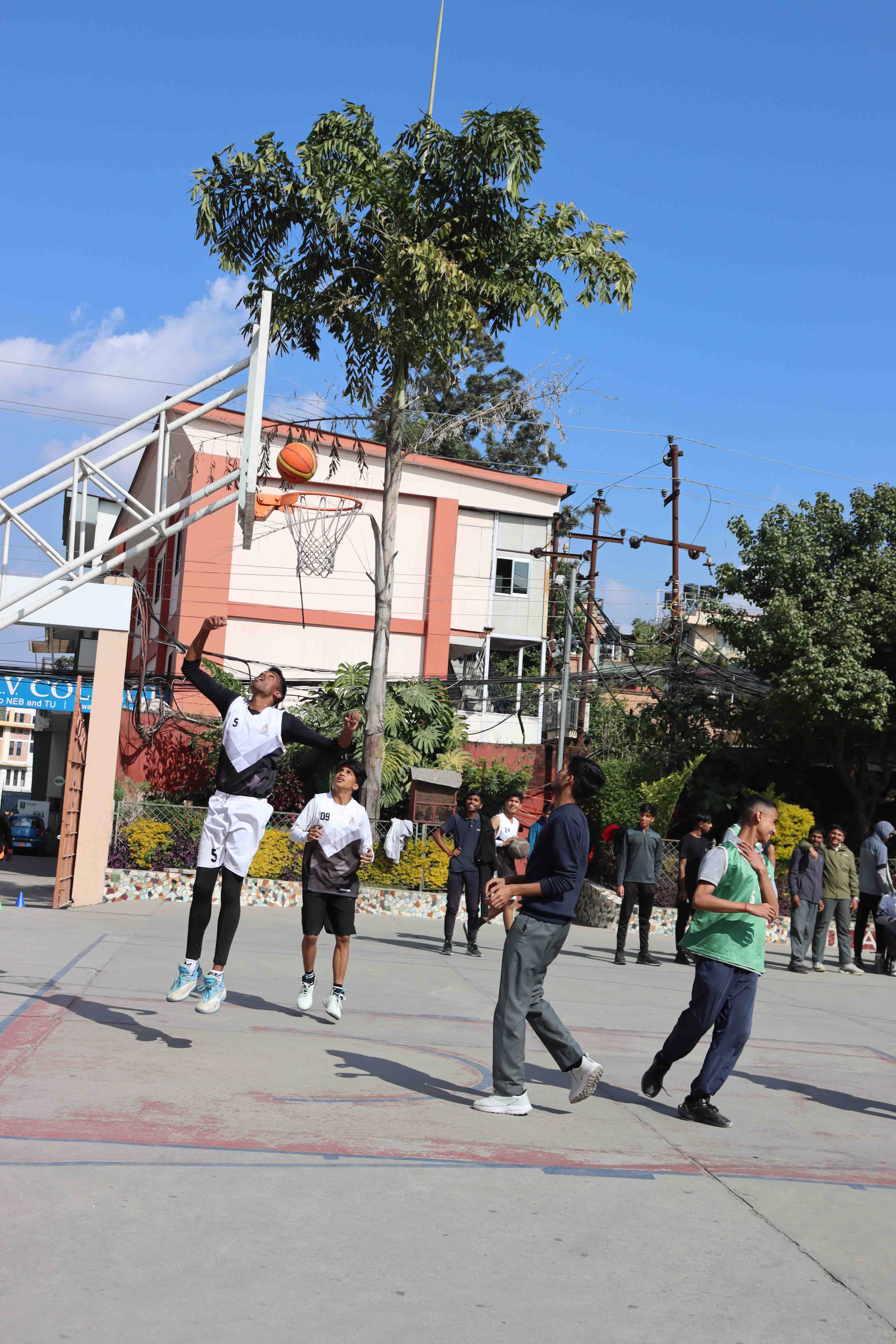 Grade XI and XII Boys Participate in Inter-house Basketball Tournament