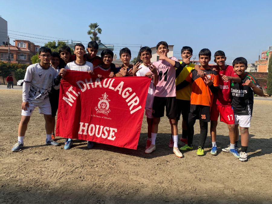 Inter-House Football Tournament for Grade IX and VI Students