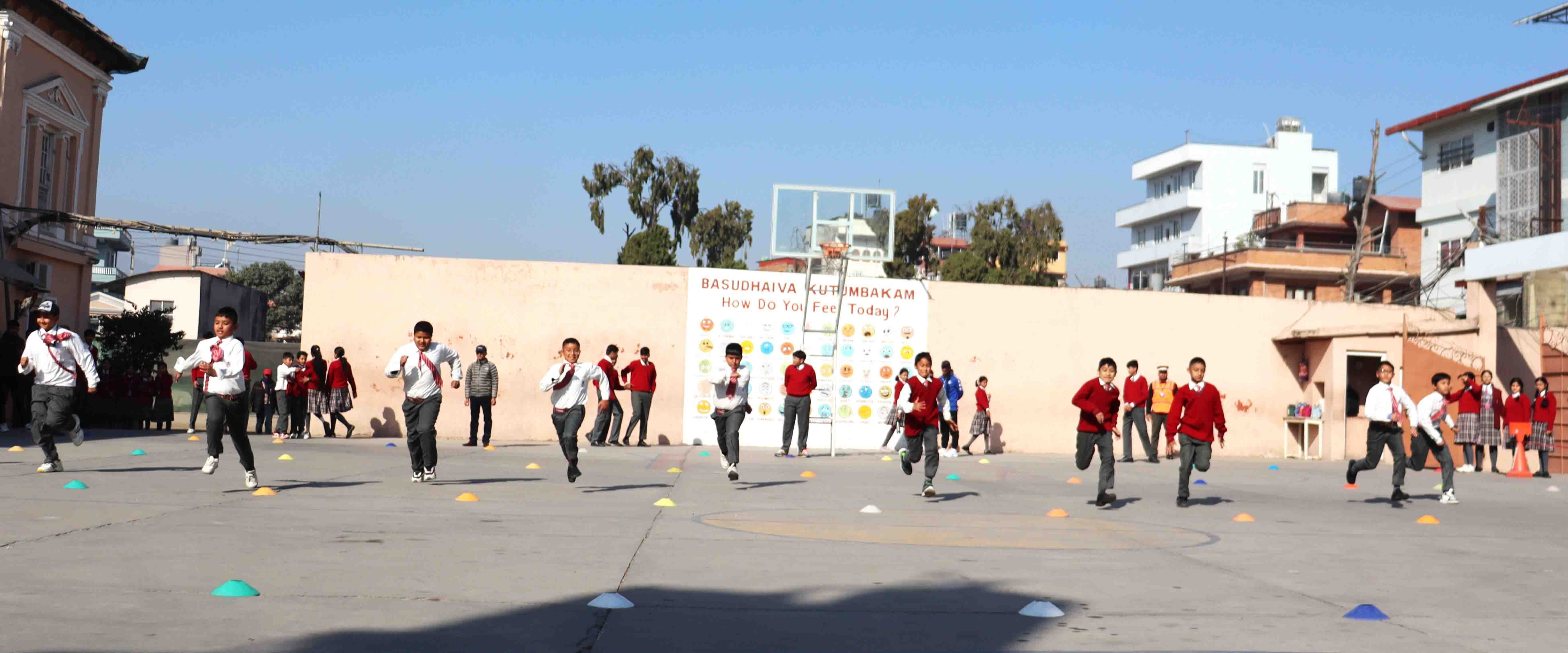 Run, Solve and Win Competition for Grade V Students