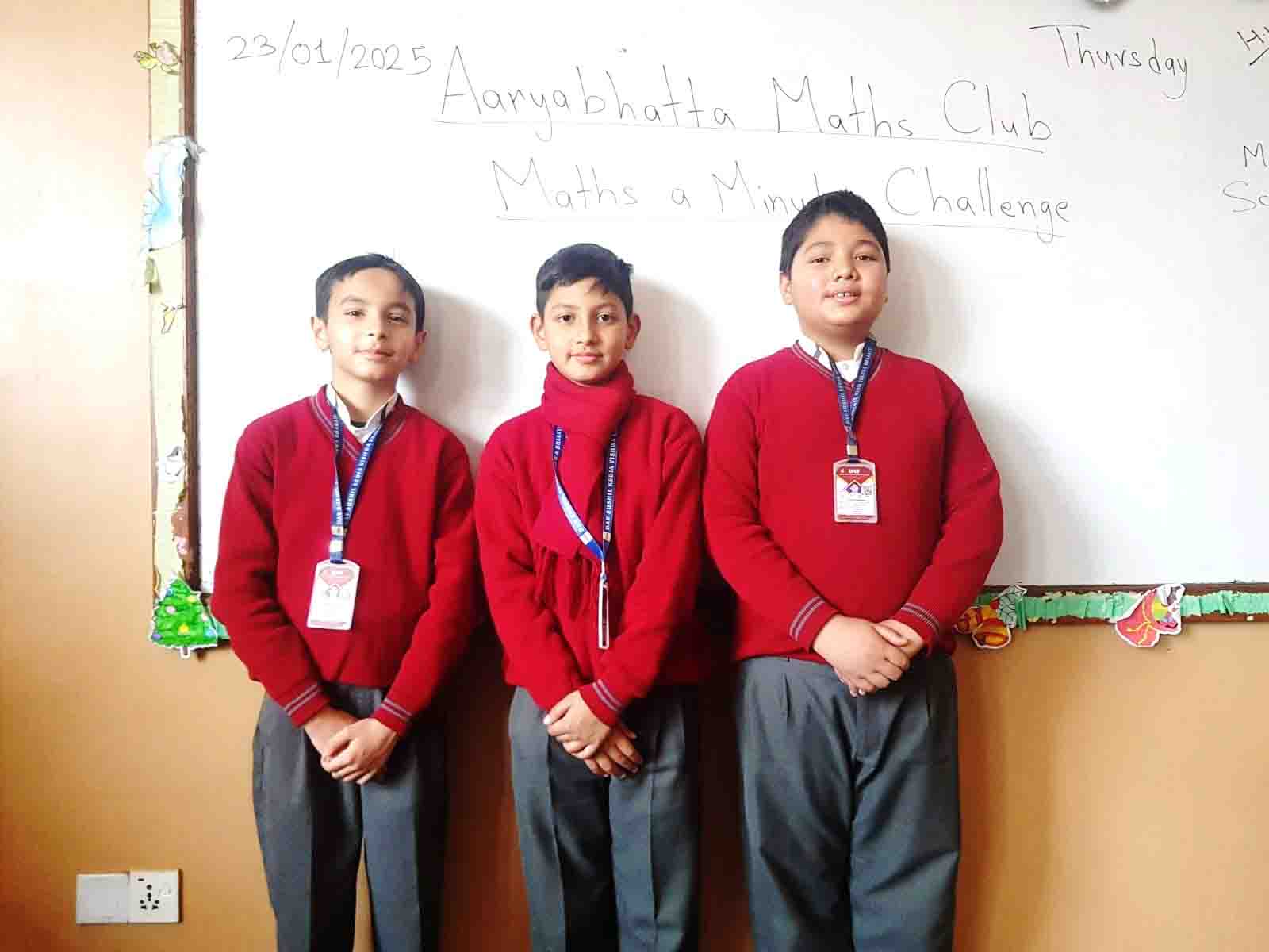 Maths-a-Minute Challenge Sprint