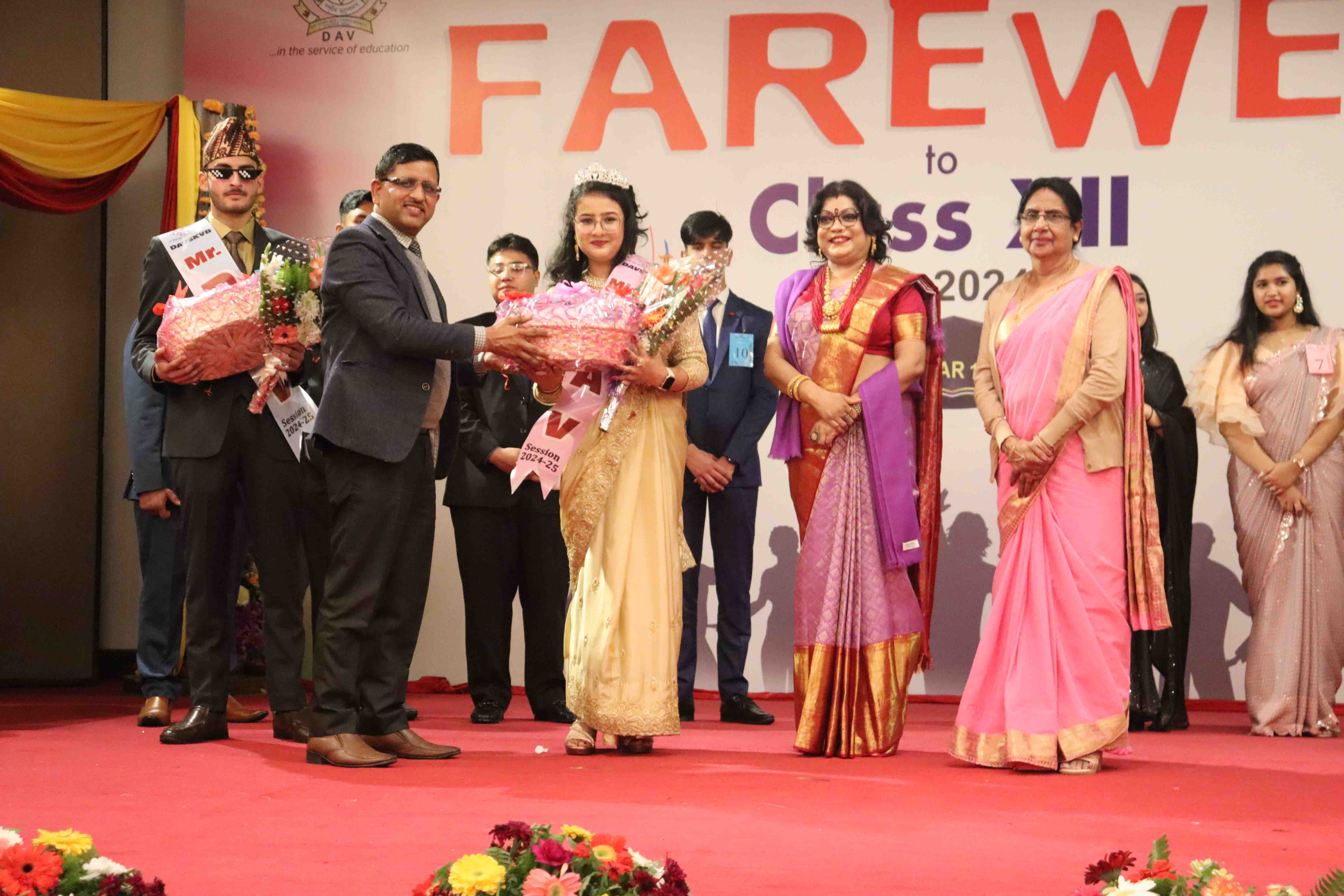 Ananya and Meghna Crowned with Mr. and Miss DAV Title-2024/25