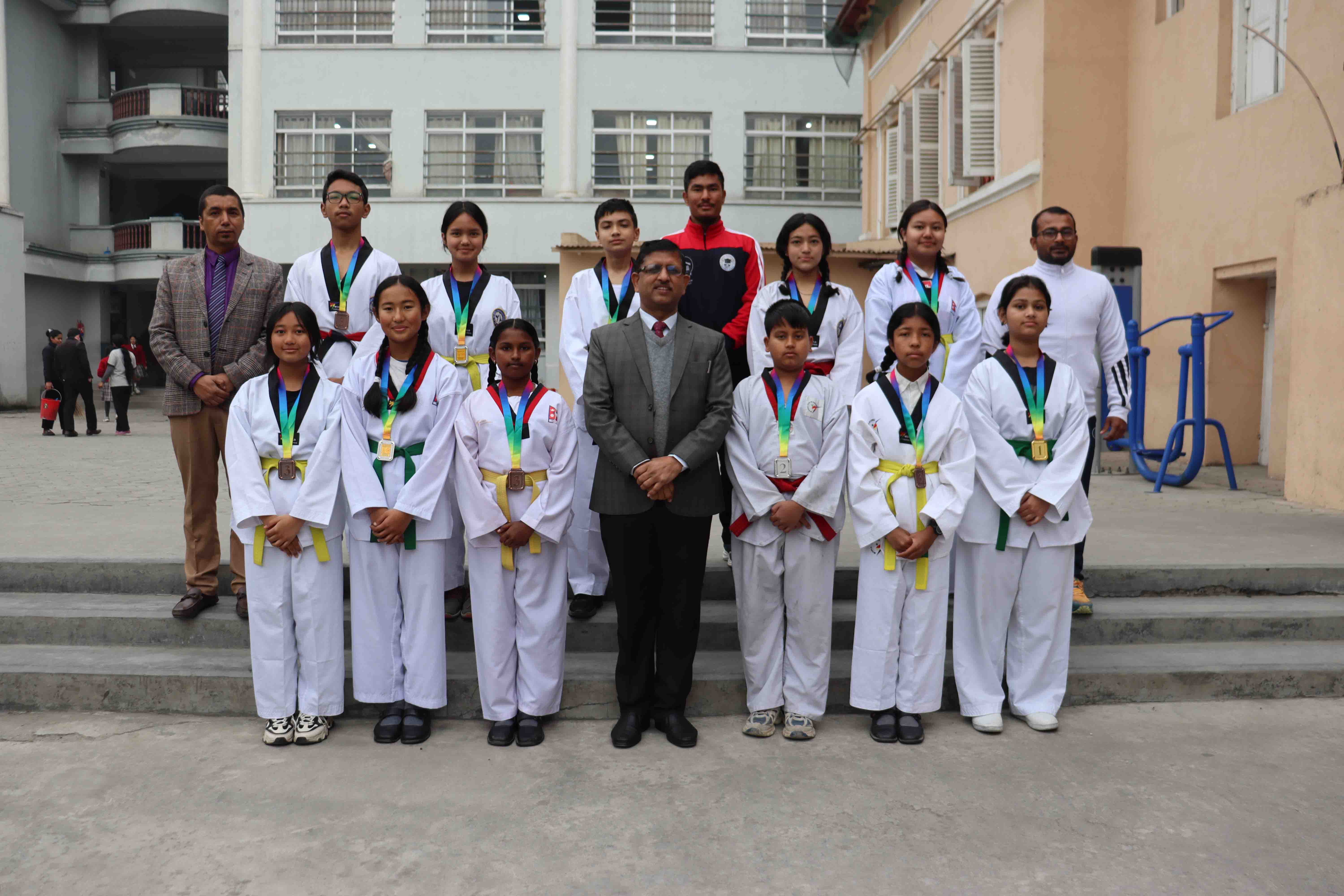 Outstanding Achievement in the 1st Jugal Nawa Gurukul Kathmandu District Level Taekwondo Championship – 2081