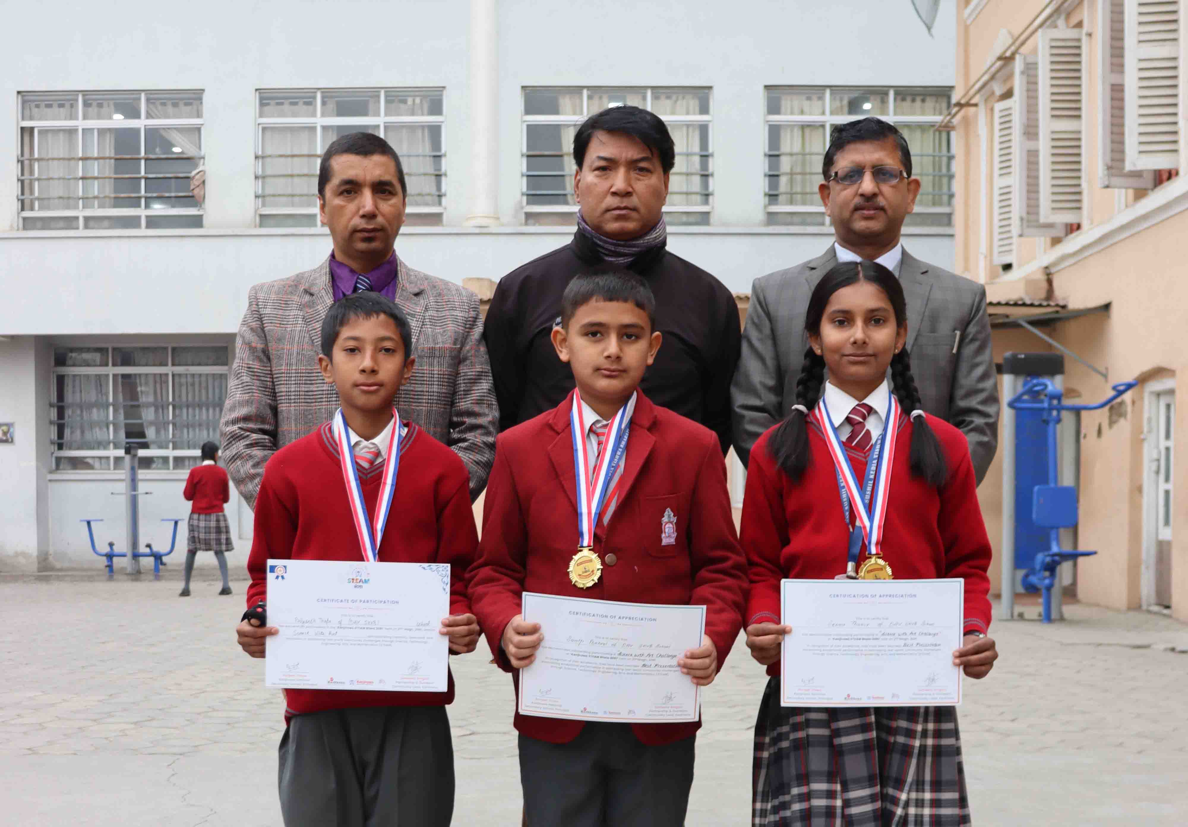 Achievers of Kanjirowa STEAM Bhela 2081 Honoured in Assembly