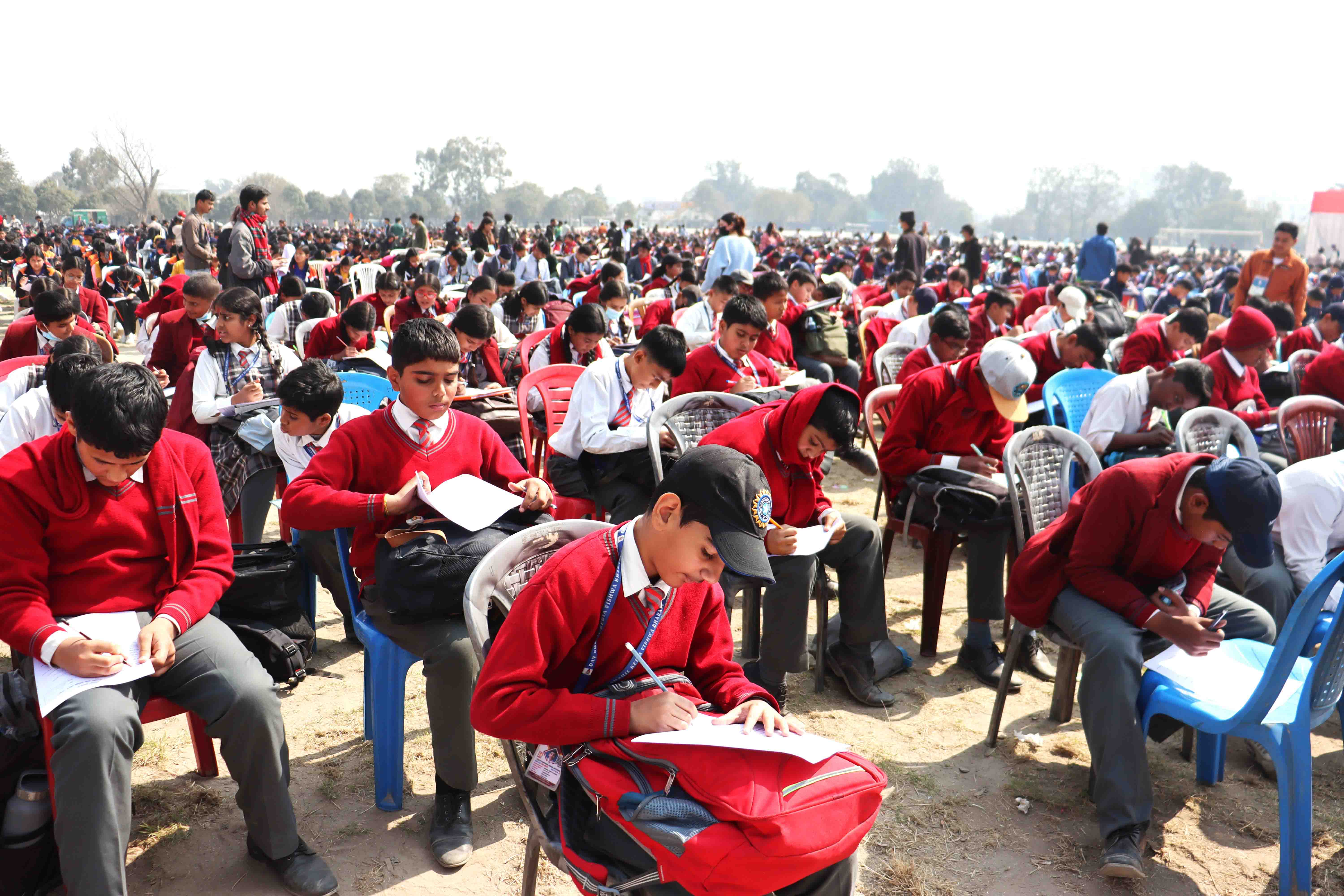Participation in Sanskriti Gyan Parikshya at Tundikhel, Kathmandu
