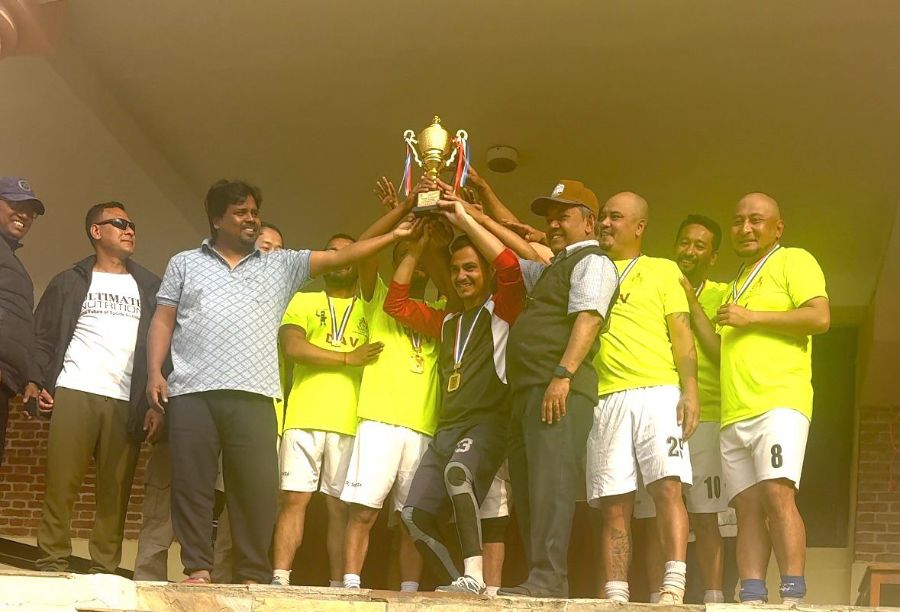 DAV Staff Appeared Victorious in the Inter School Invitational Staff 7-A-Side Football Tournament