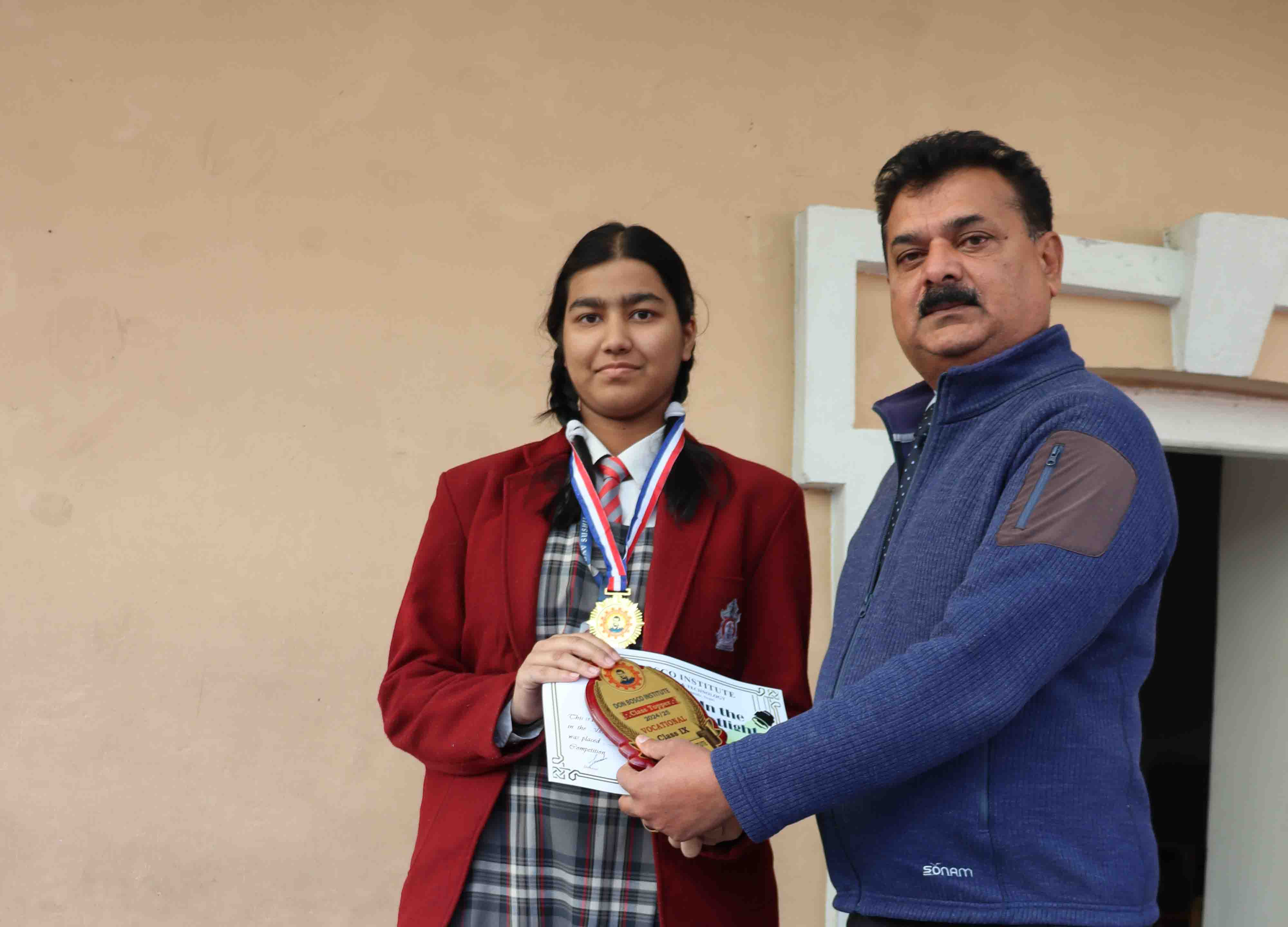 Upagya Dahal Secures First Position in Vocational Skill Training and Competition