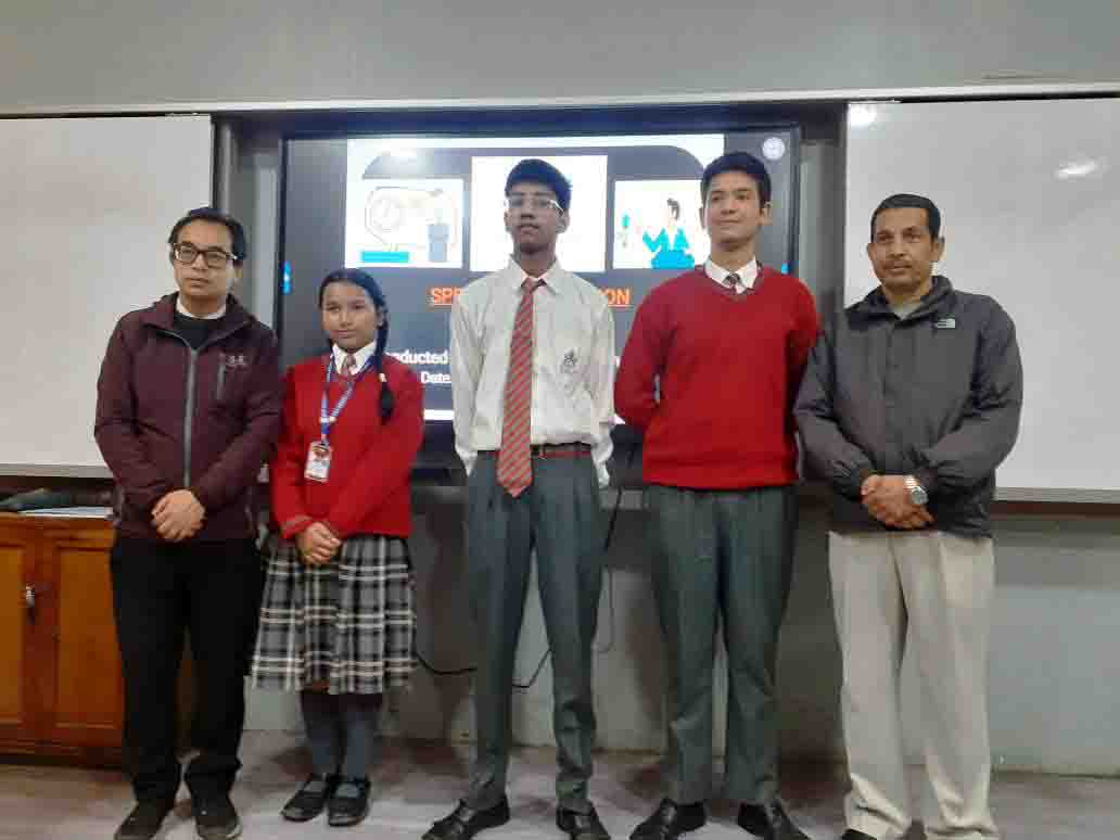 Commerce Department Organized Speech Competition for Class IX