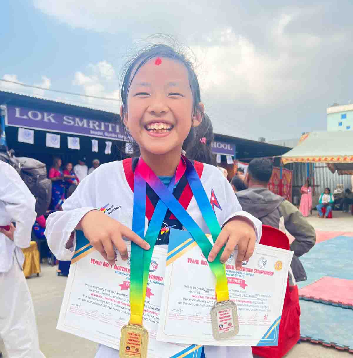 Akshunna Rai Shines at Invitational Taekwondo Championship