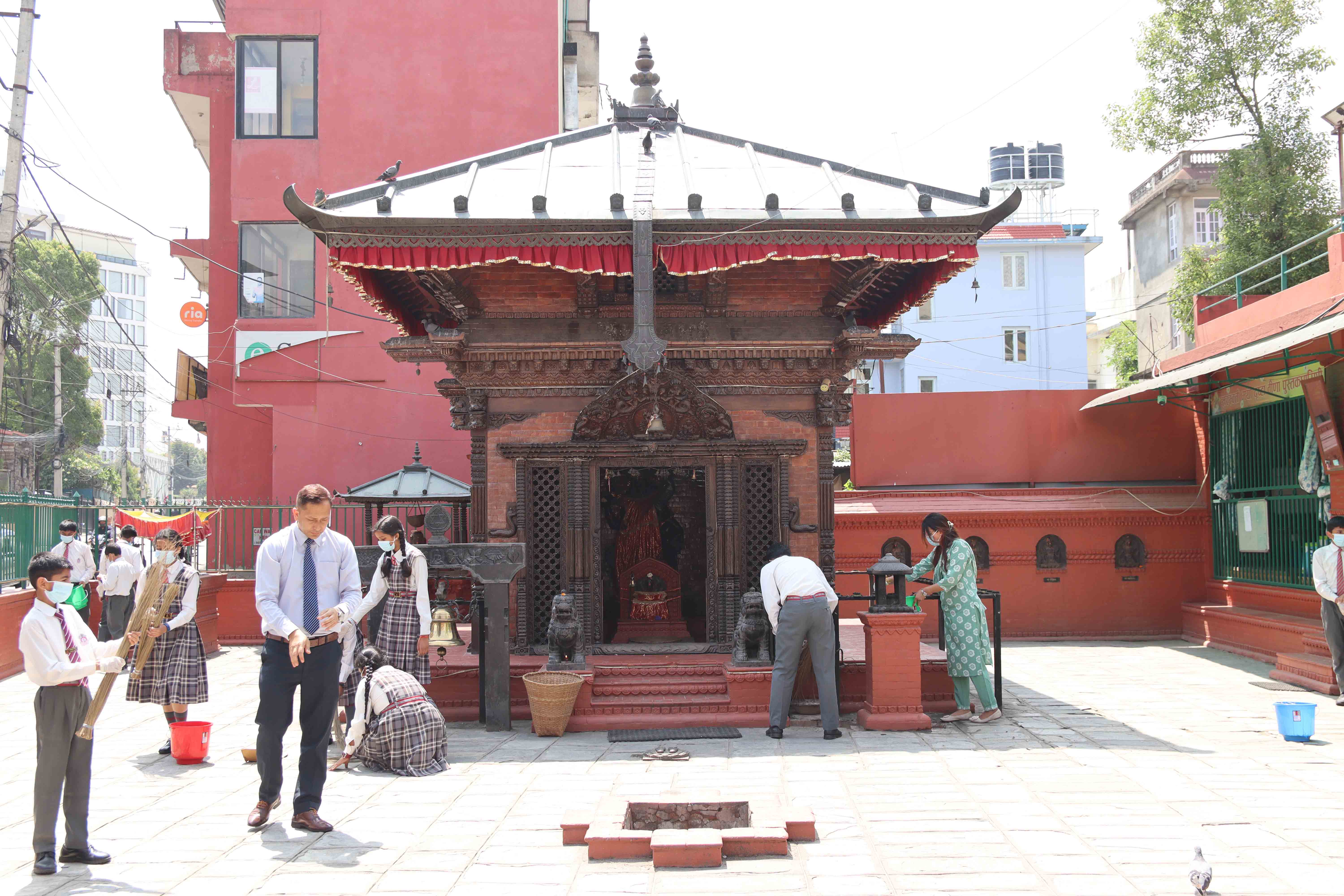Temple Area Cleaning Programme