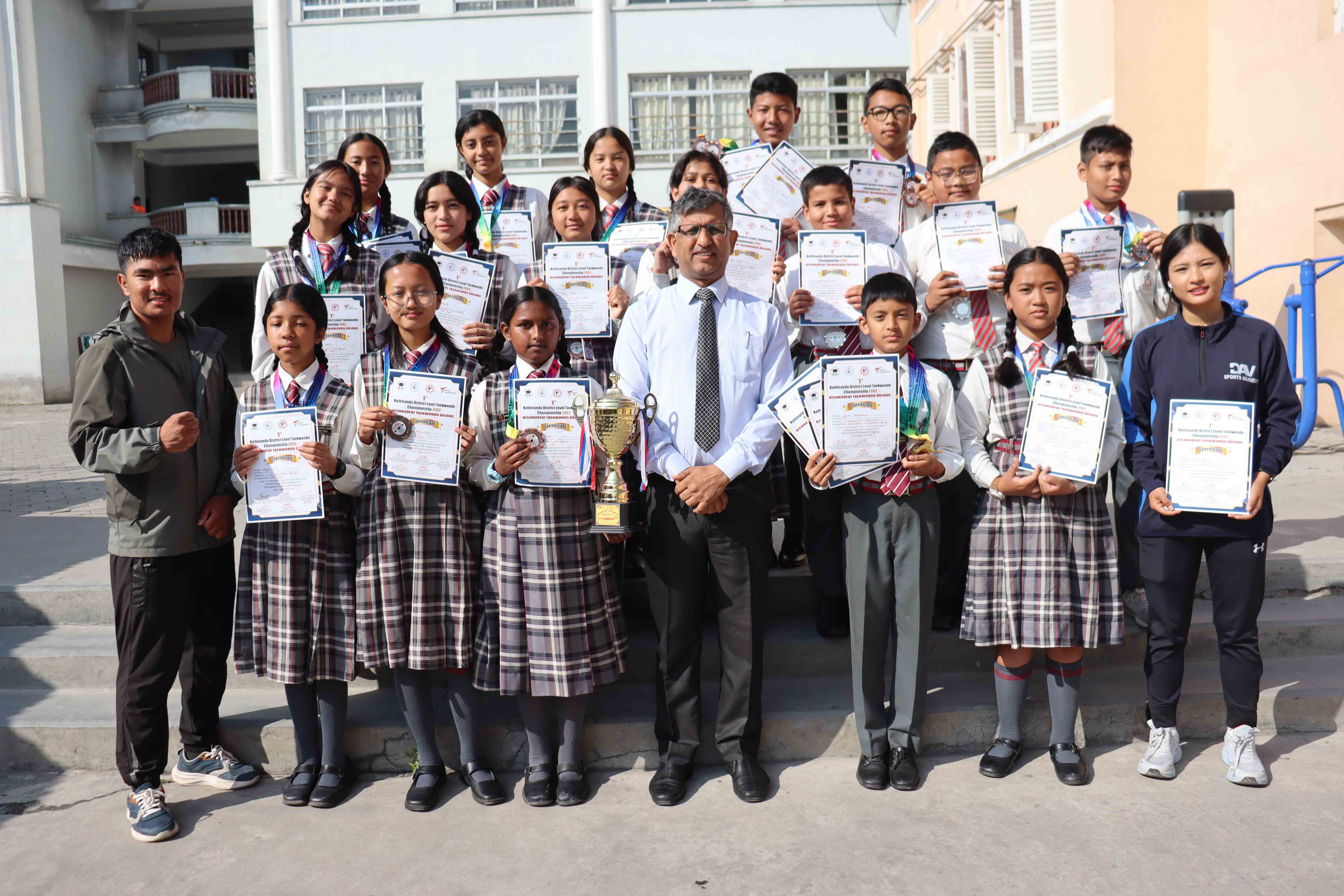Assembly Honour to the Achievers of 1st Kathmandu District Level Taekwondo Championship, 2082